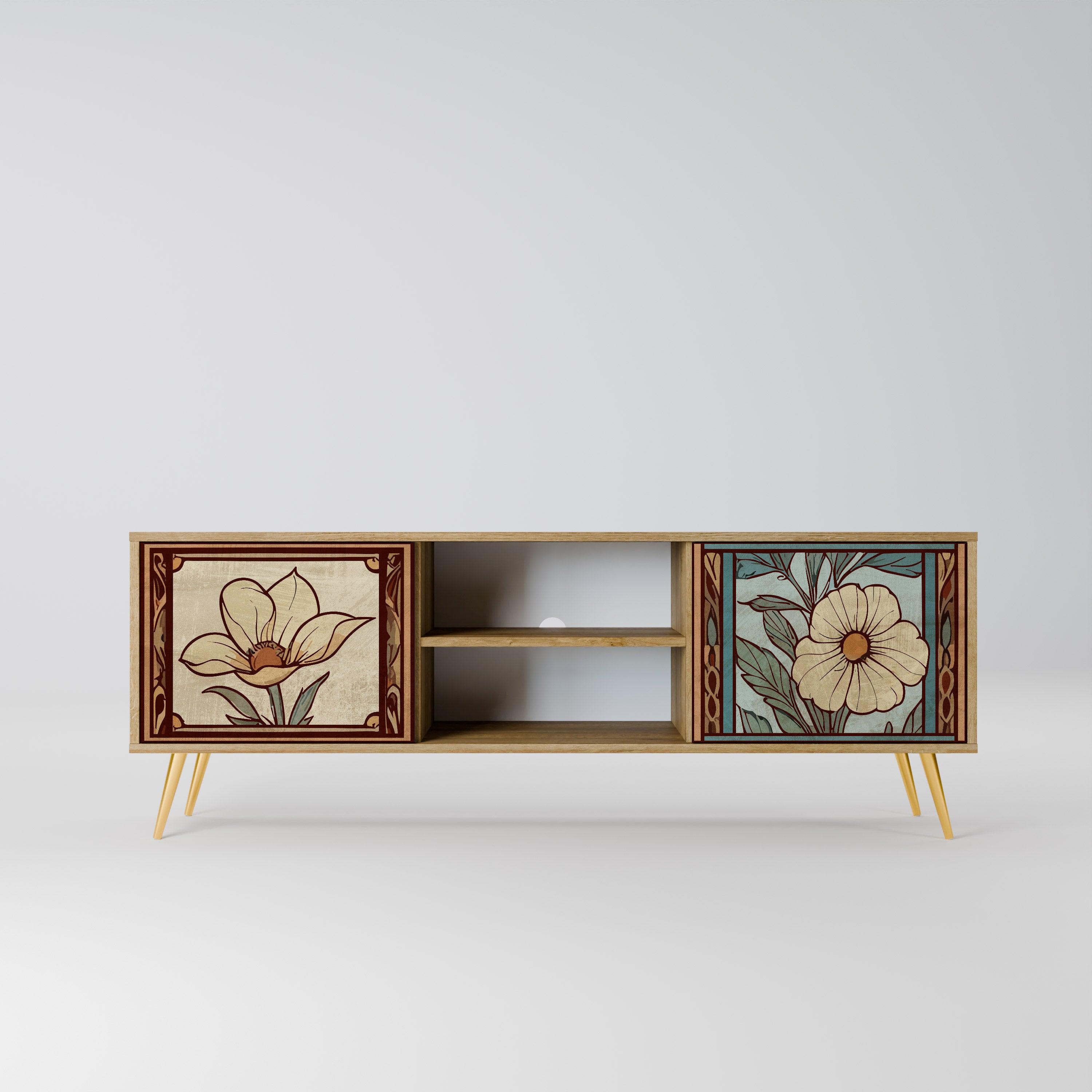 TIMELESS FLORA Szafka RTV 2-drzwiowa