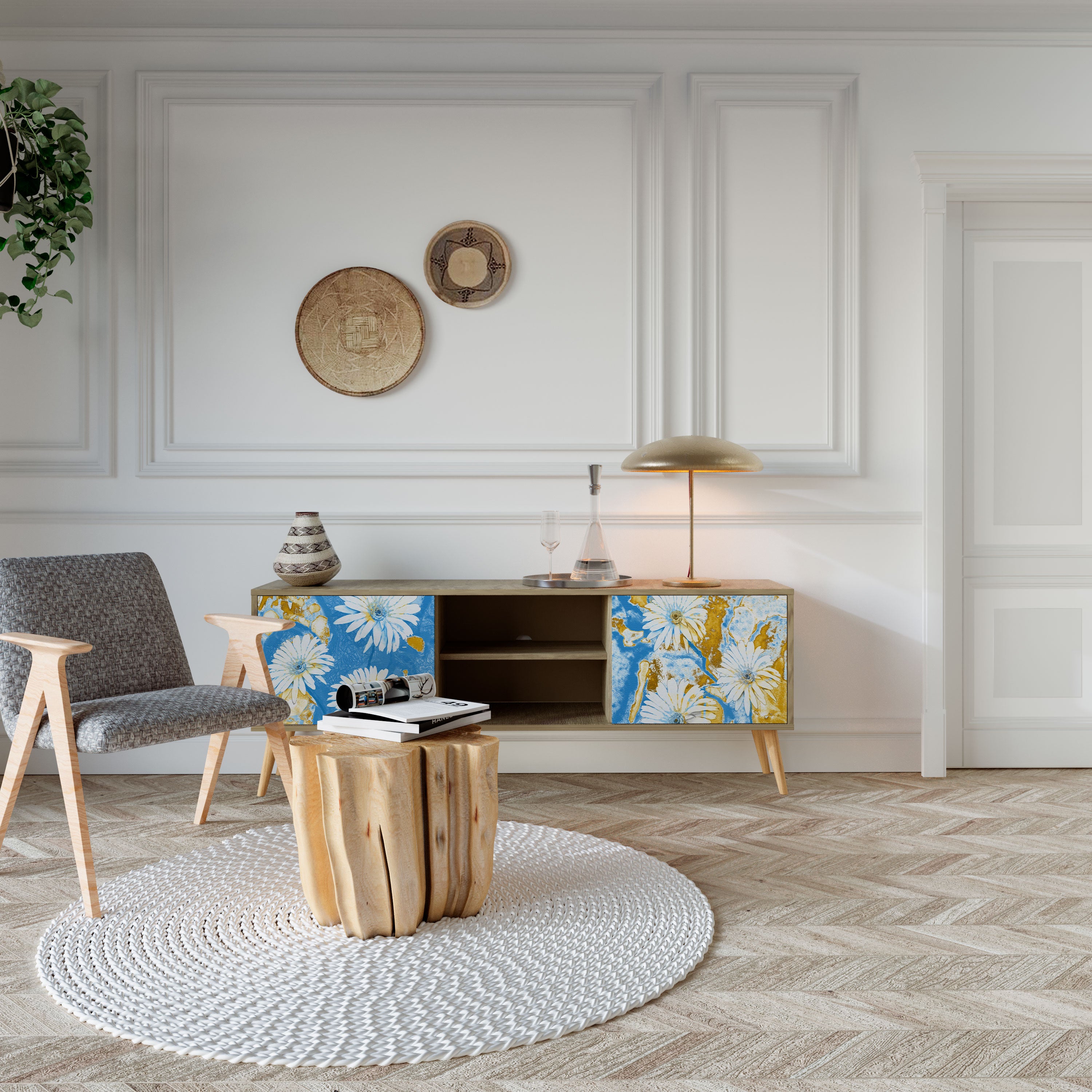 DAISY LUXE Szafka RTV 2-drzwiowa