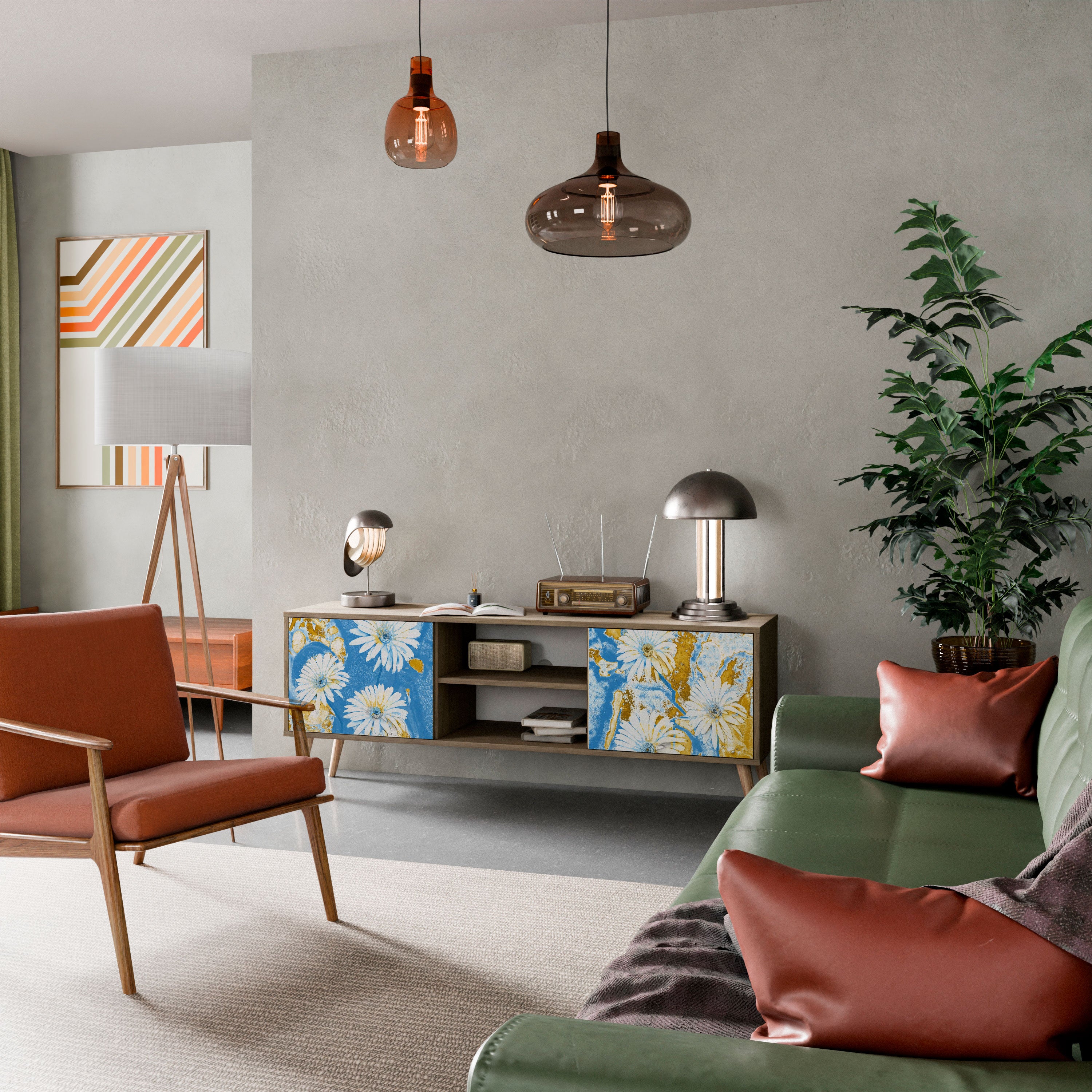 DAISY LUXE Szafka RTV 2-drzwiowa