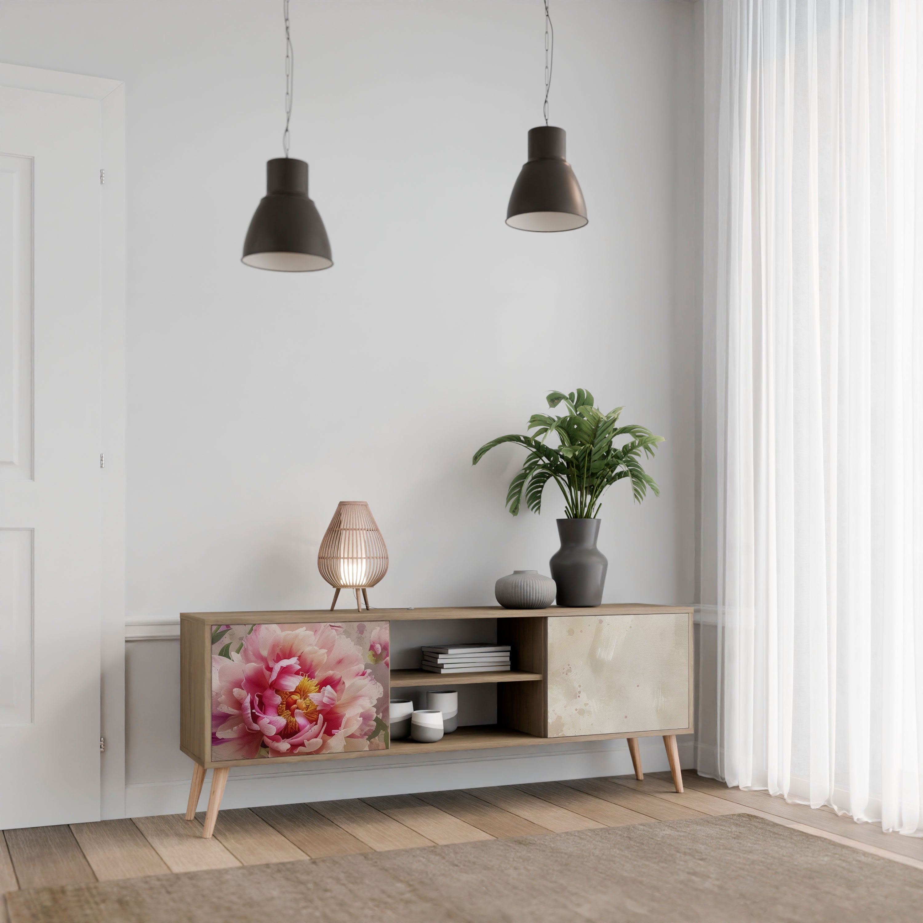 PEONY WHISPER Szafka RTV 2-drzwiowa