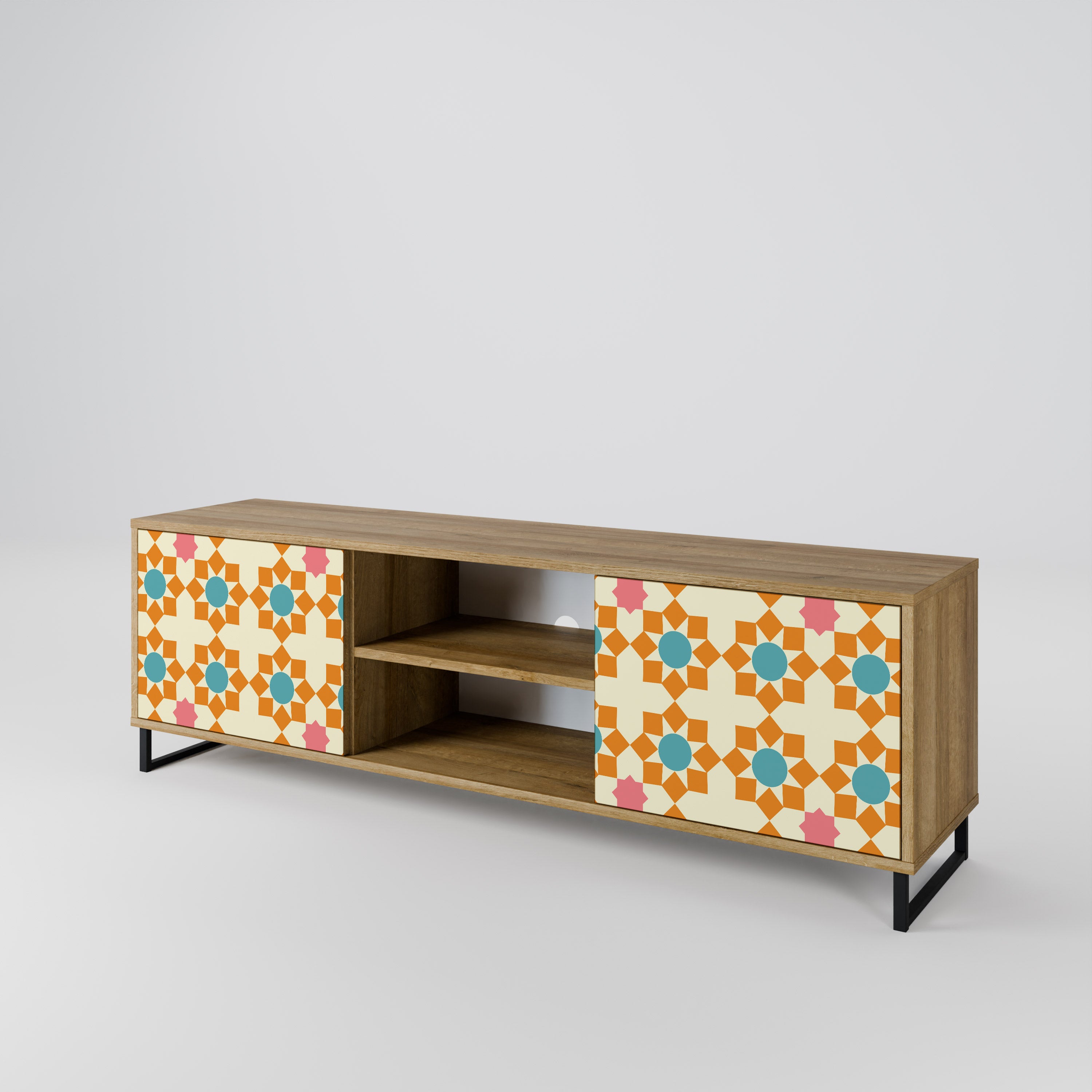 FLORAL DECOR Szafka RTV 2-drzwiowa