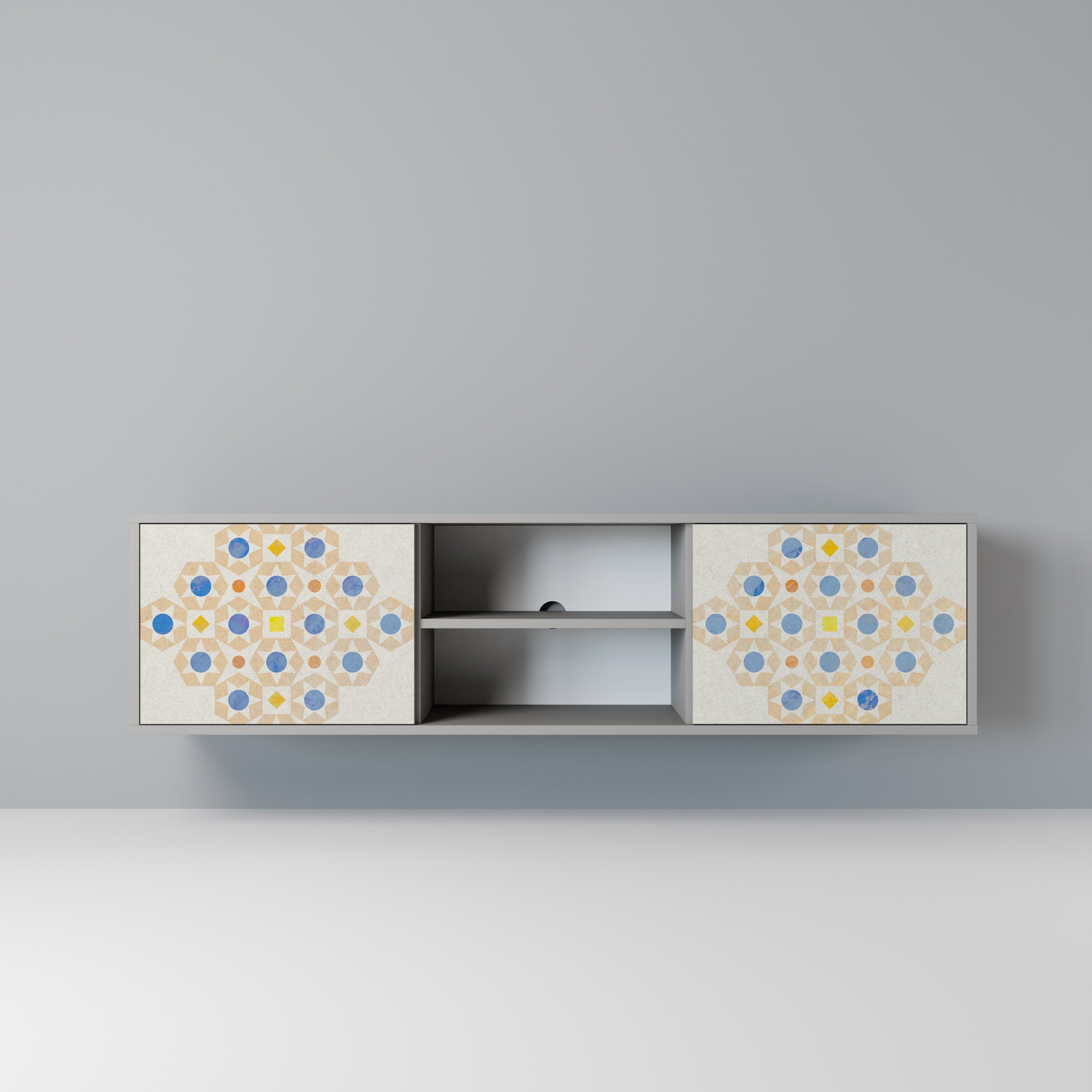 PATTERNED PRISM Szafka RTV 2-drzwiowa korpus Szary
