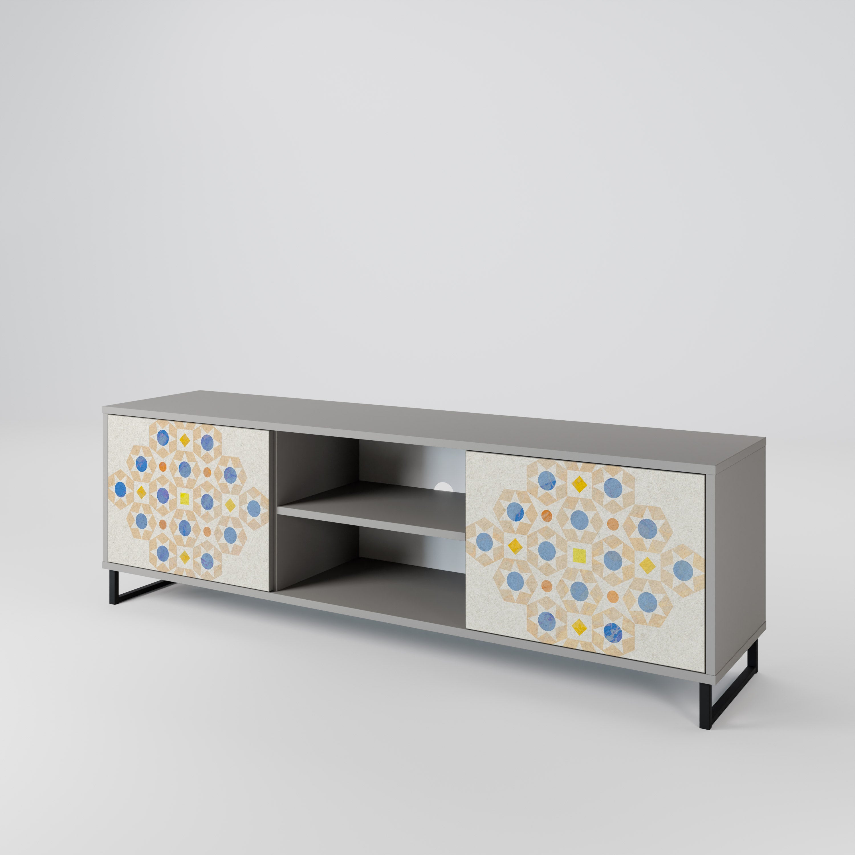 PATTERNED PRISM Szafka RTV 2-drzwiowa korpus Szary