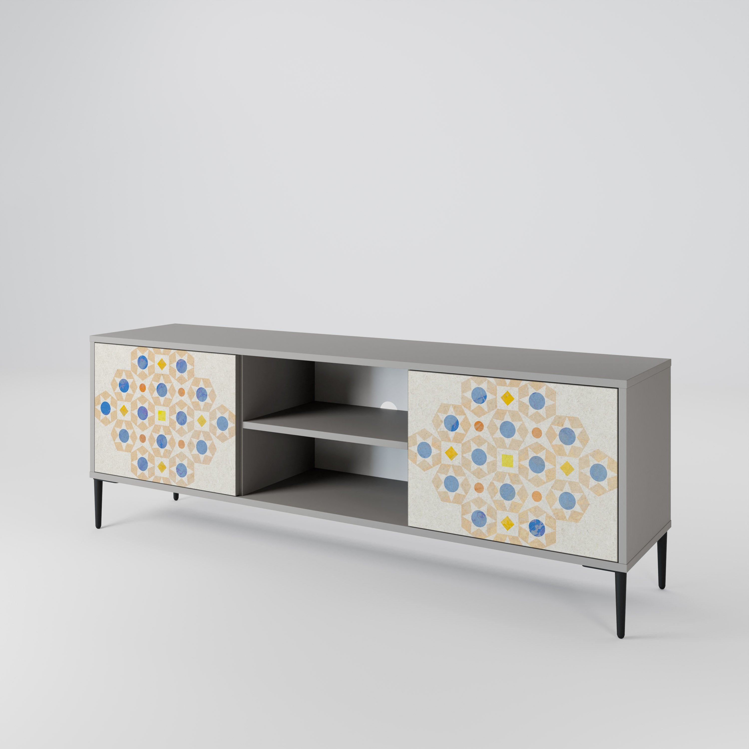 PATTERNED PRISM Szafka RTV 2-drzwiowa korpus Szary