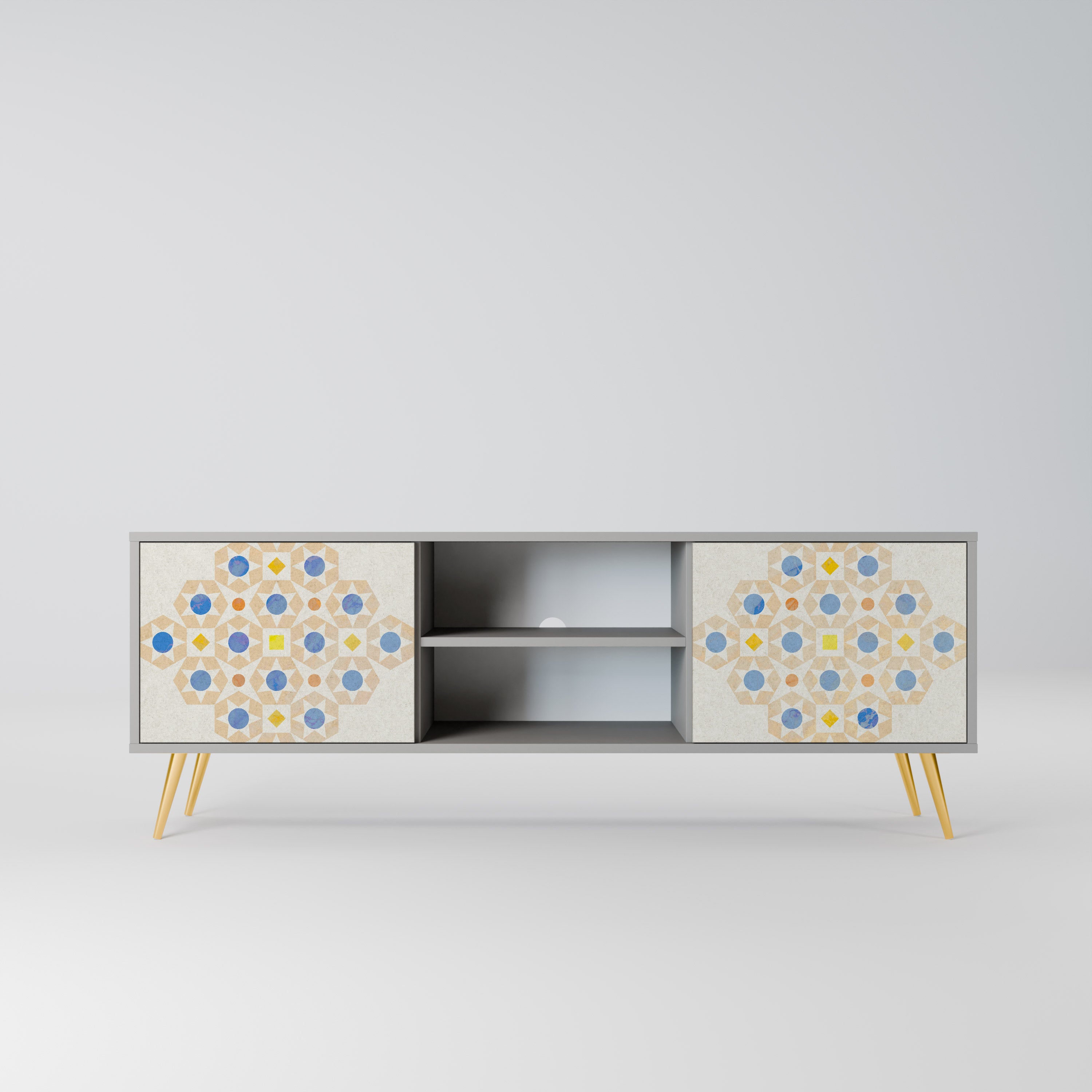 PATTERNED PRISM Szafka RTV 2-drzwiowa korpus Szary