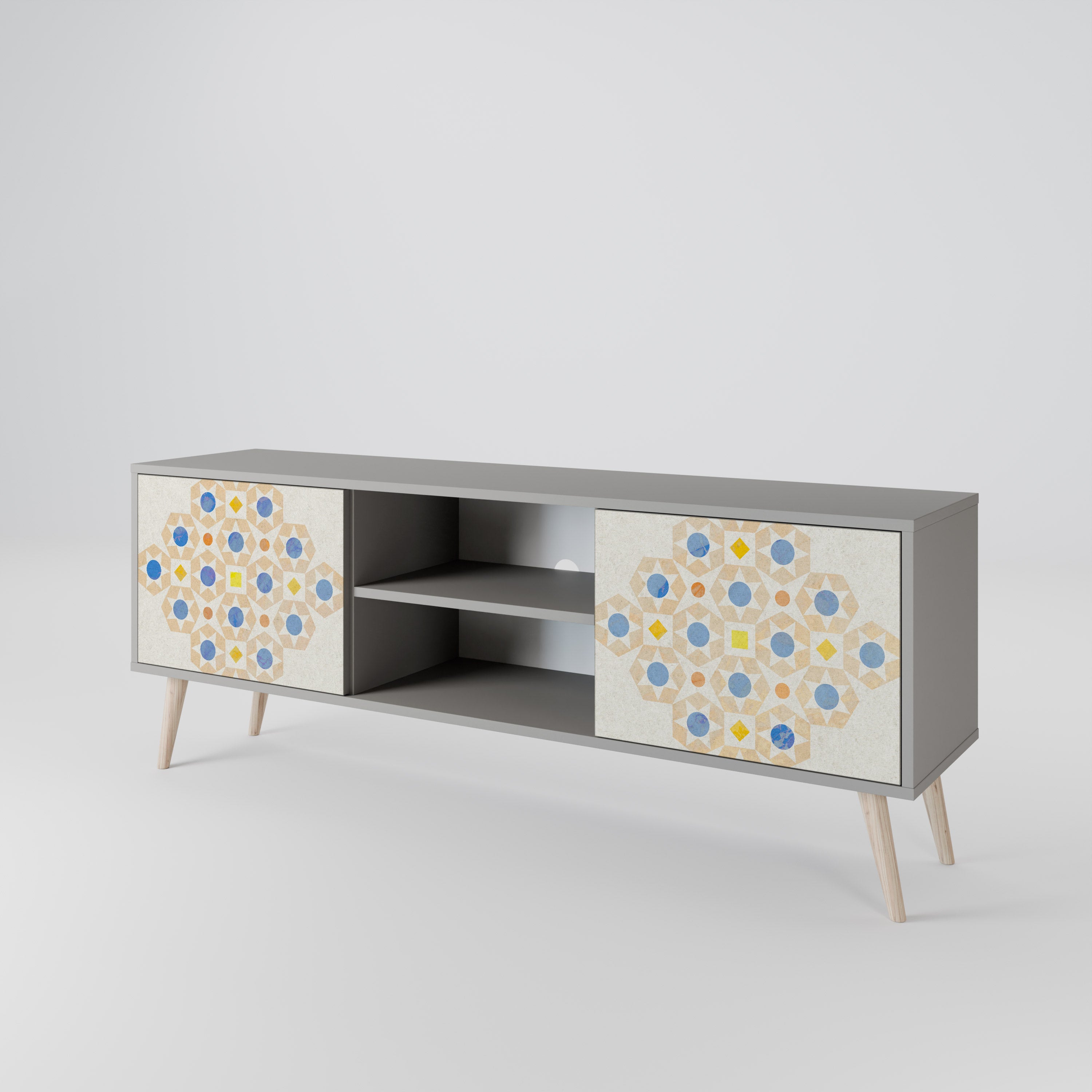 PATTERNED PRISM Szafka RTV 2-drzwiowa korpus Szary