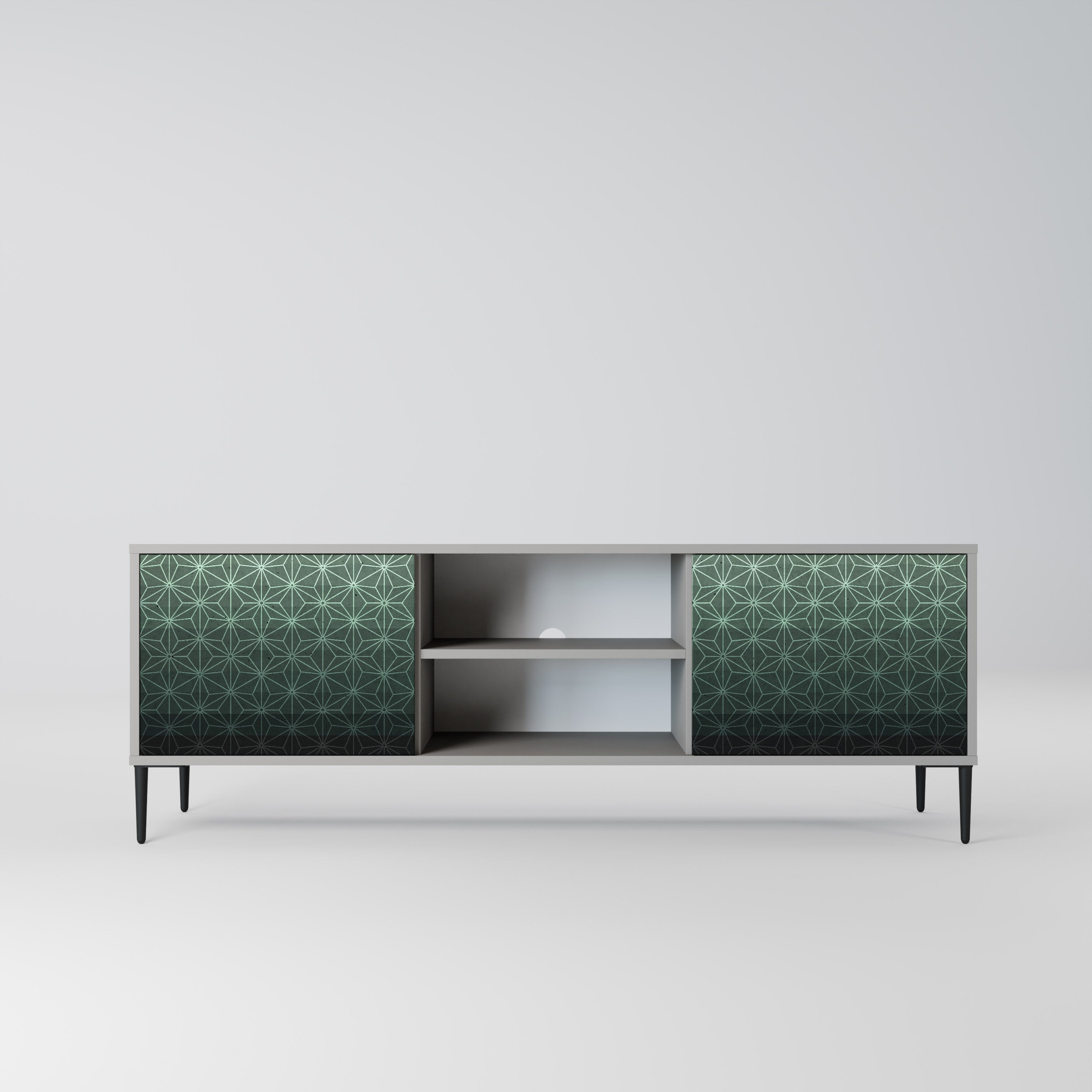 ORNAMENTAL GLIMMER Szafka RTV 2-drzwiowa korpus Szary
