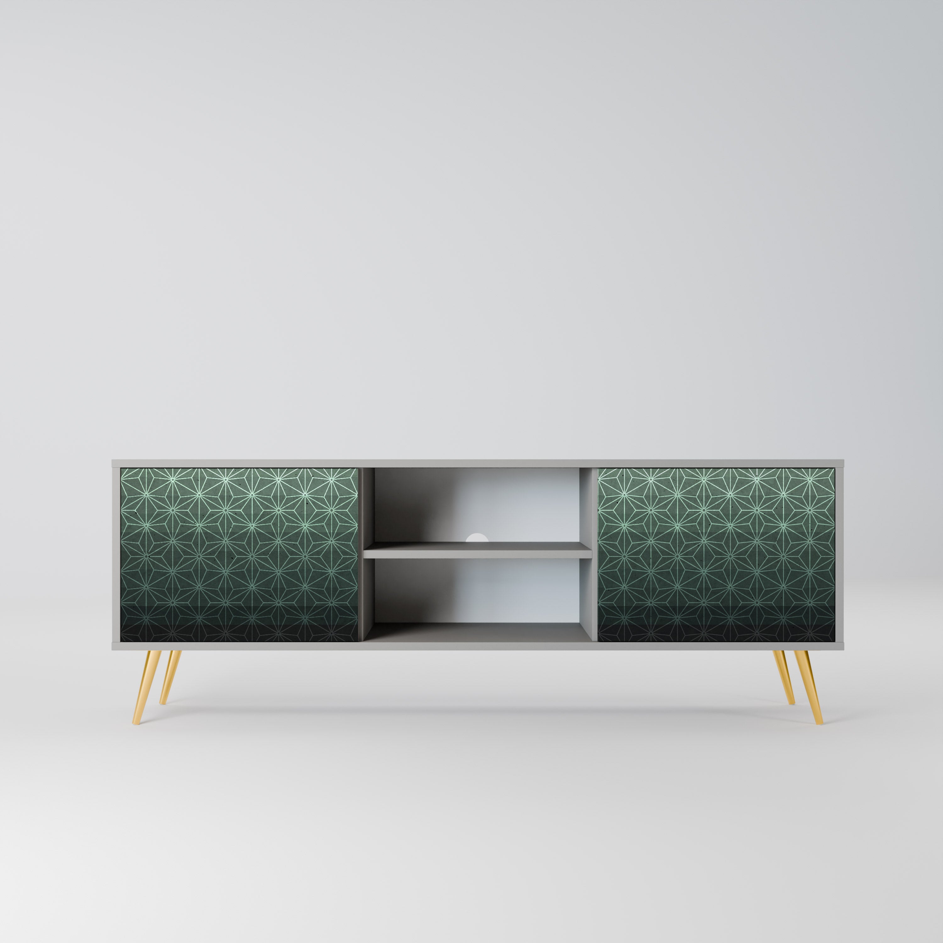 ORNAMENTAL GLIMMER Szafka RTV 2-drzwiowa korpus Szary