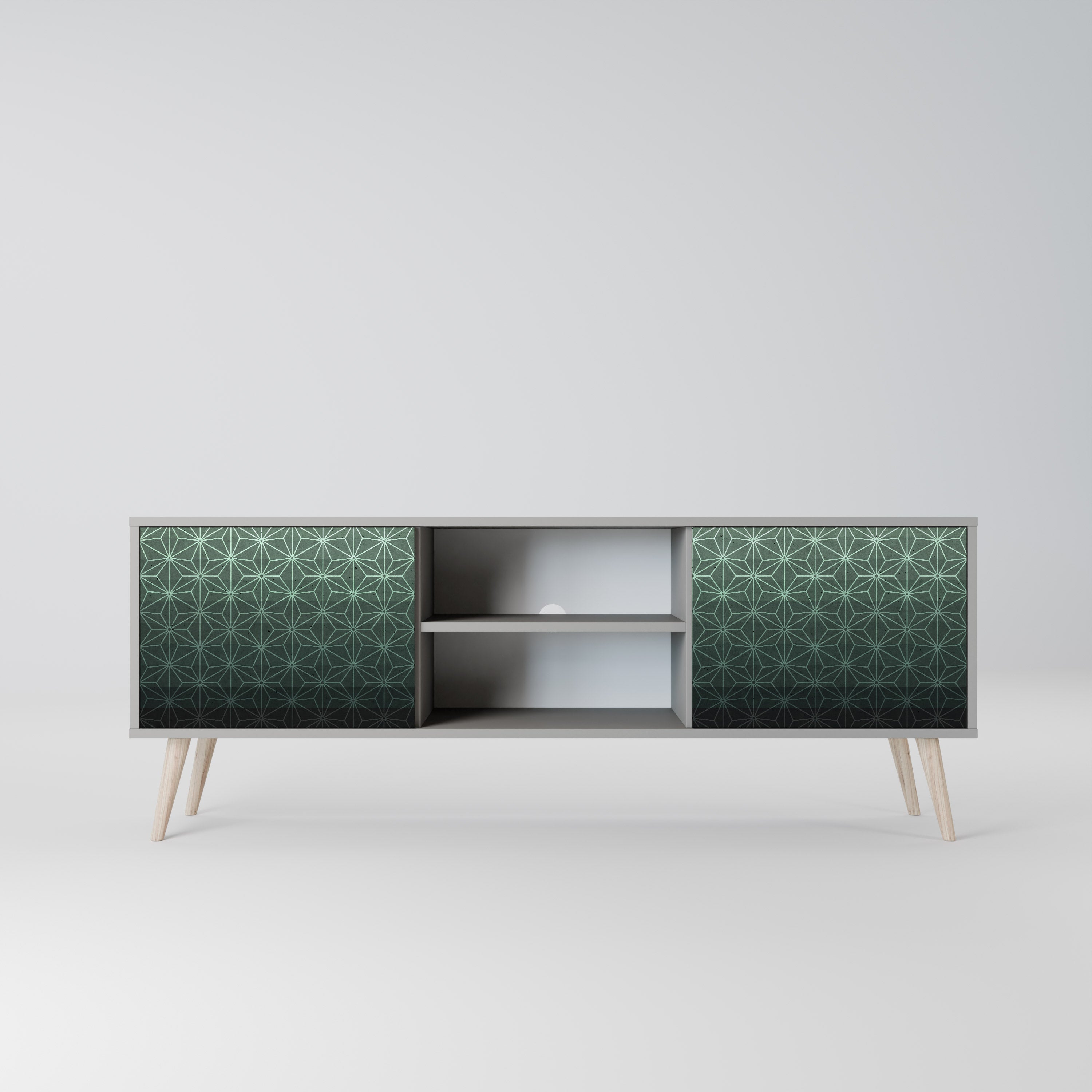 ORNAMENTAL GLIMMER Szafka RTV 2-drzwiowa korpus Szary