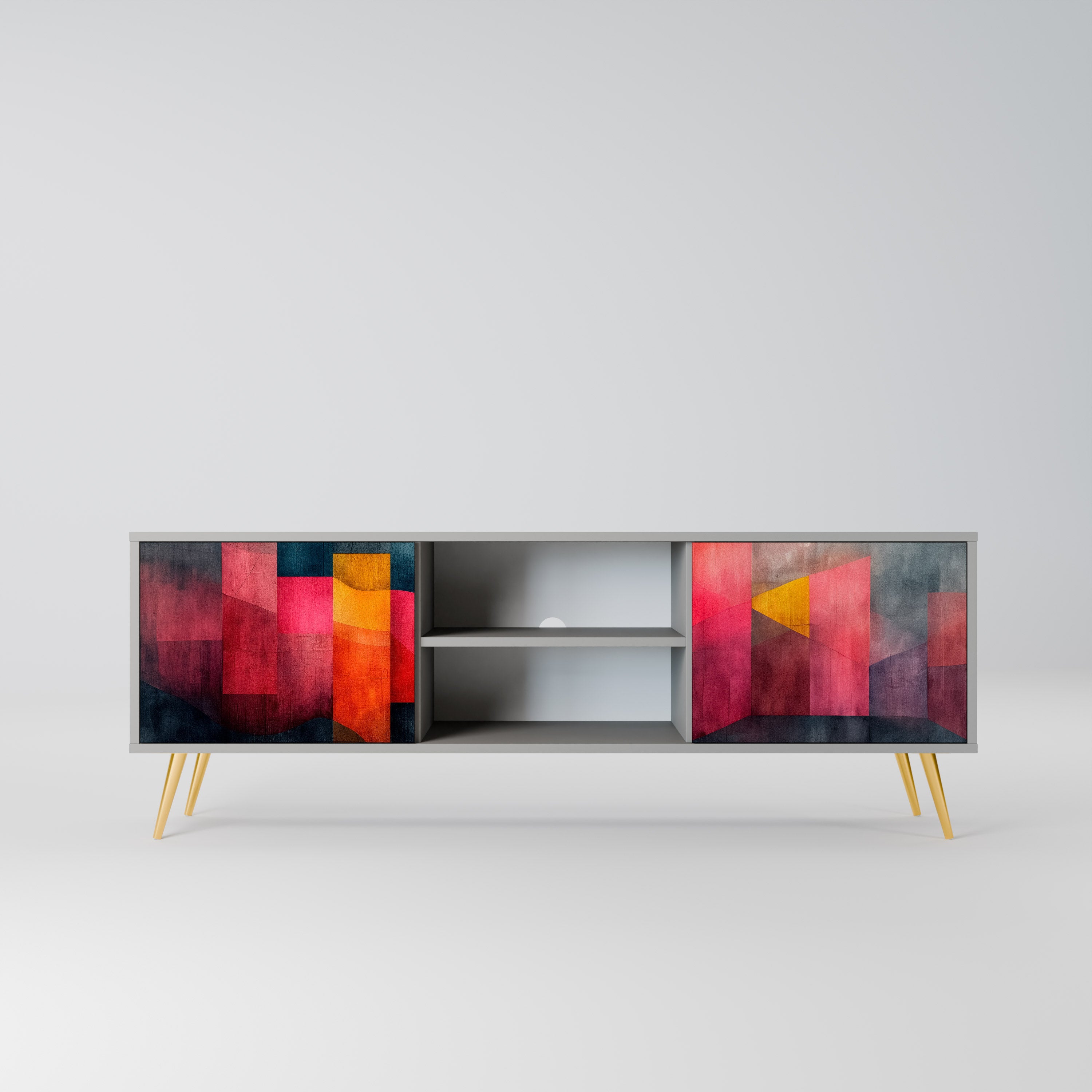 COLORFUL SOUNDS Szafka RTV 2-drzwiowa korpus Szary