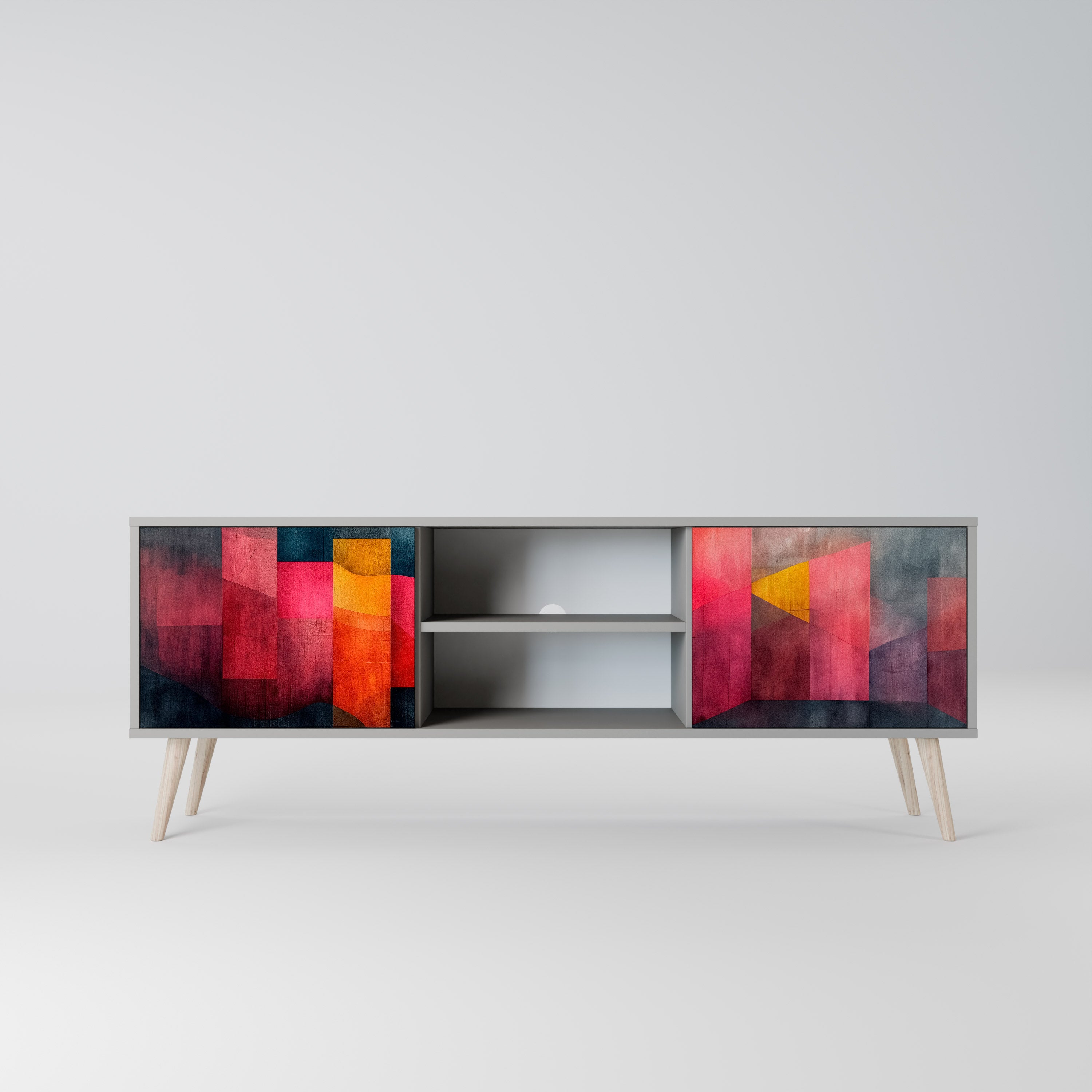 COLORFUL SOUNDS Szafka RTV 2-drzwiowa korpus Szary