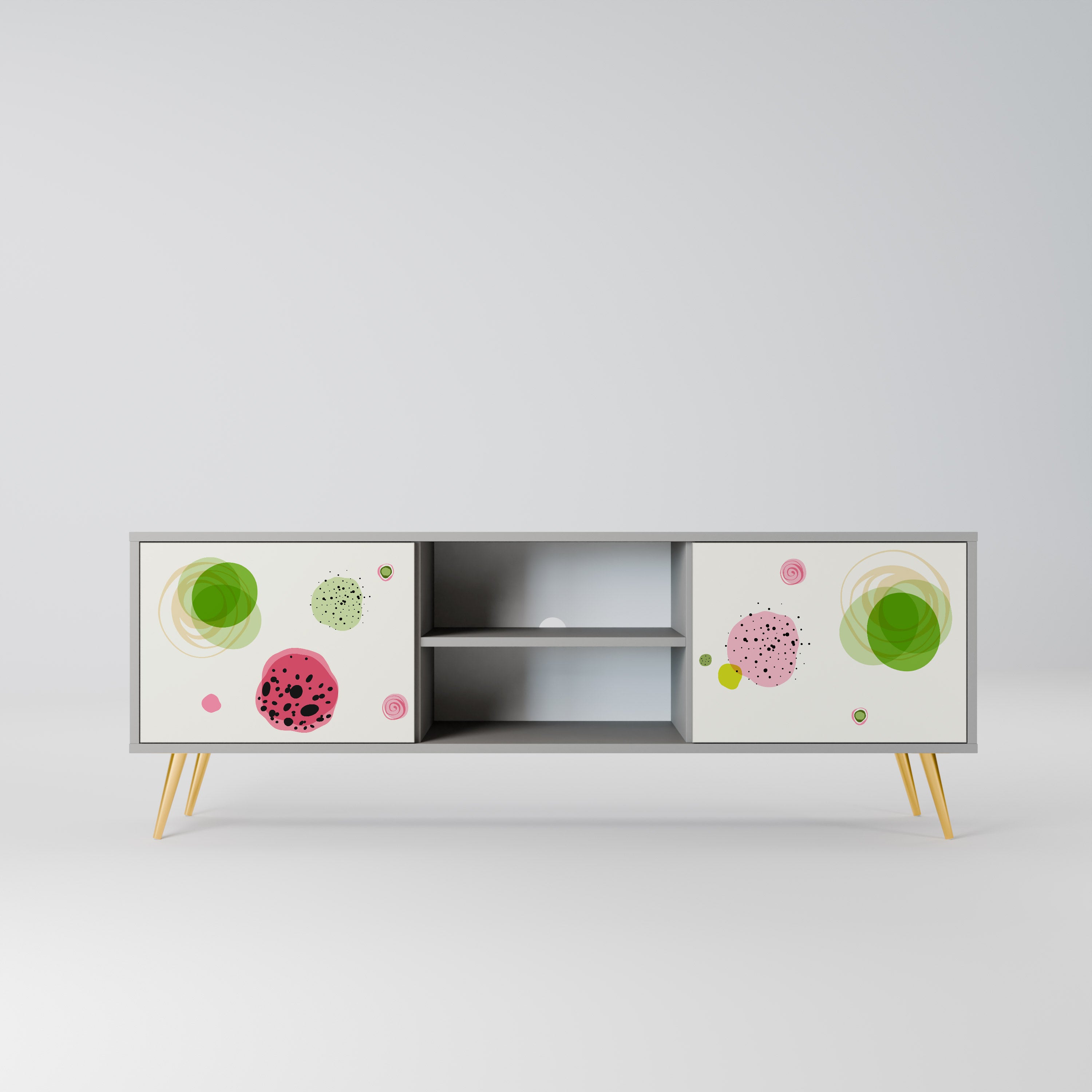 COLORFUL COSMOS Szafka RTV 2-drzwiowa korpus Szary