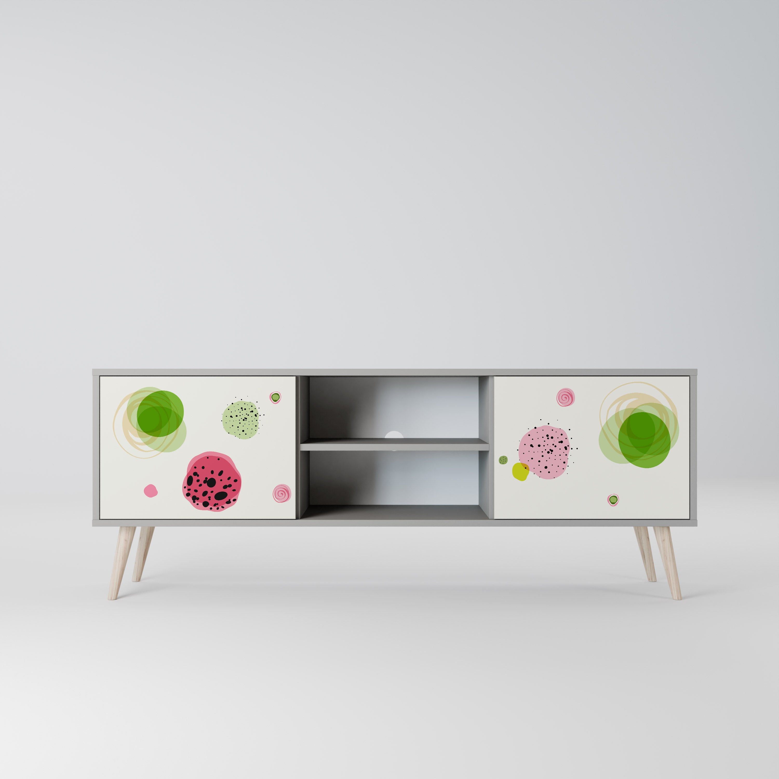 COLORFUL COSMOS Szafka RTV 2-drzwiowa korpus Szary