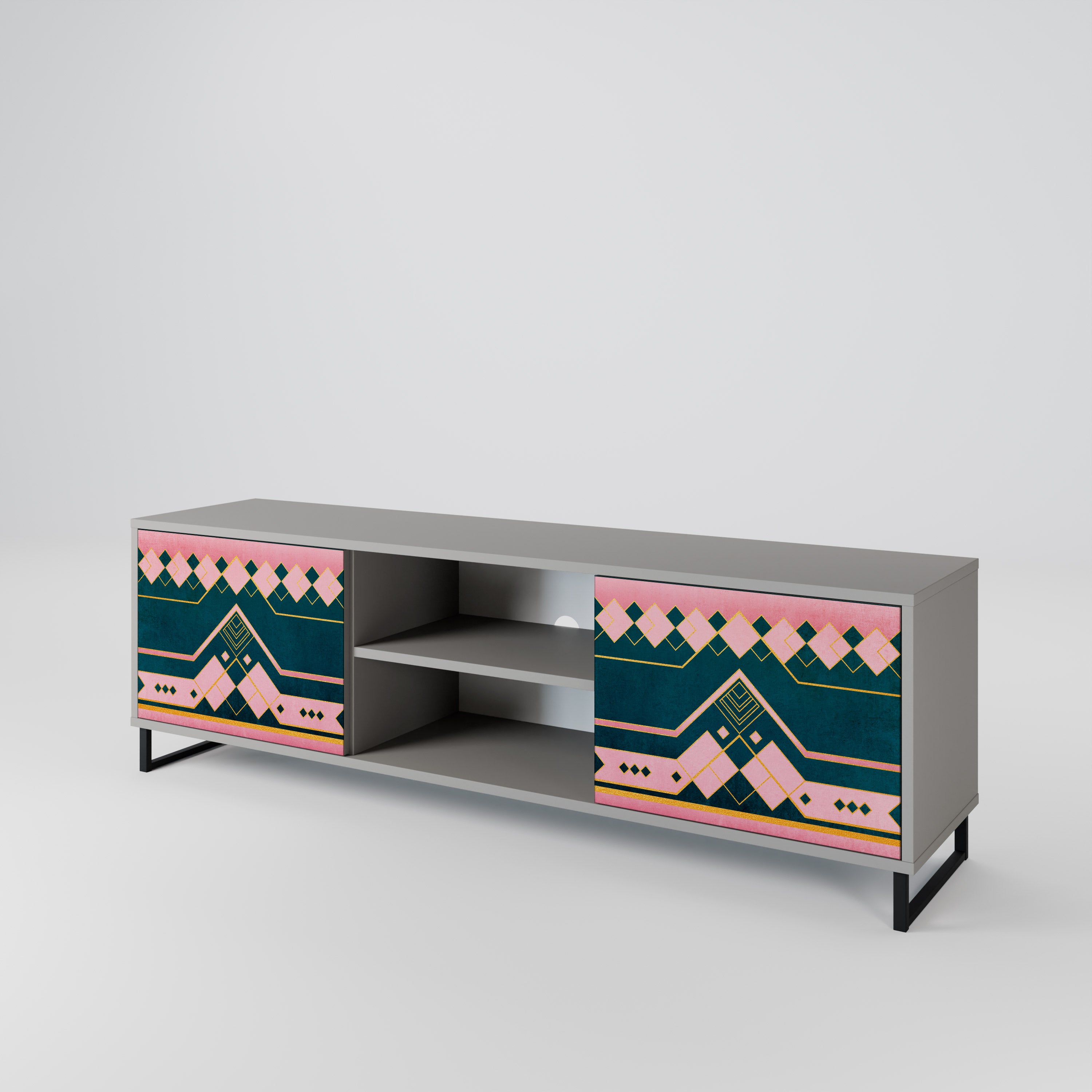 ROYAL COMPOSITION Szafka RTV 2-drzwiowa korpus Szary