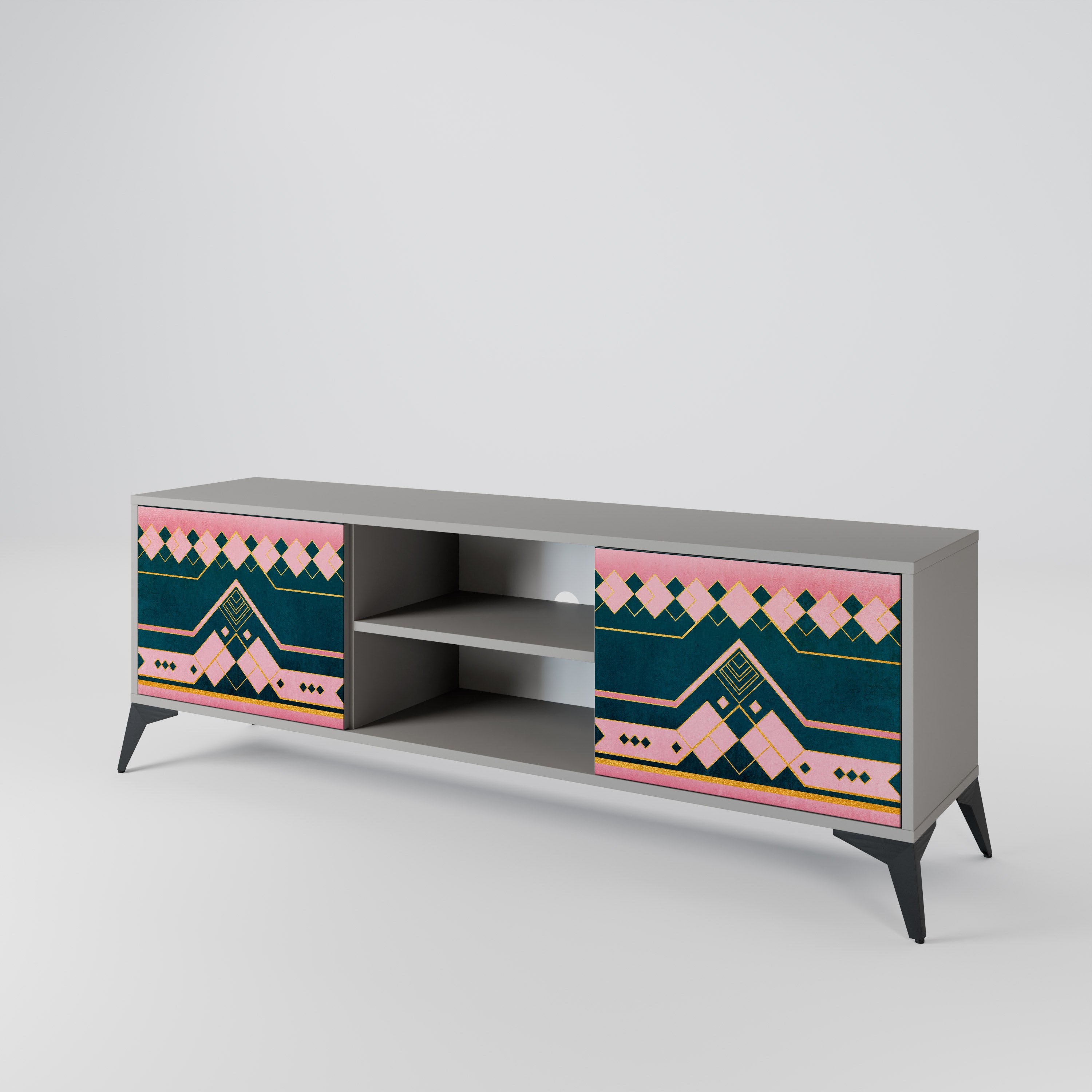 ROYAL COMPOSITION Szafka RTV 2-drzwiowa korpus Szary