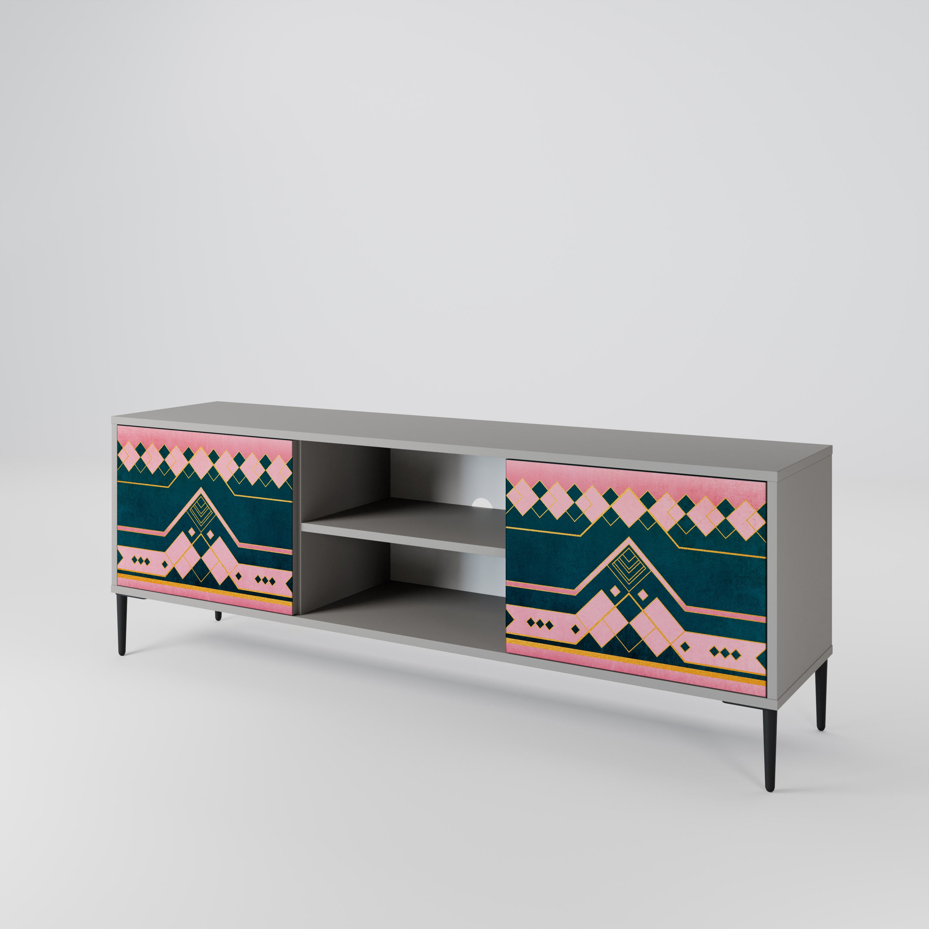 ROYAL COMPOSITION Szafka RTV 2-drzwiowa korpus Szary