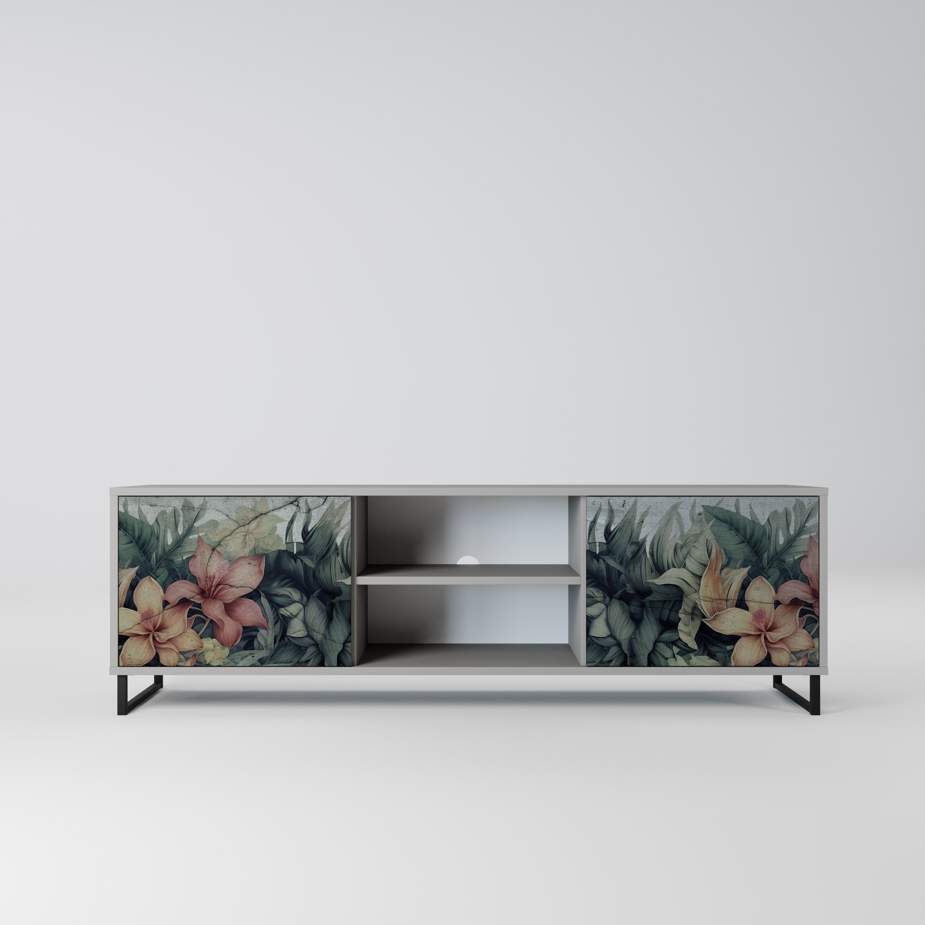 HEAVENLY BLOOM Szafka RTV 2-drzwiowa korpus Szary