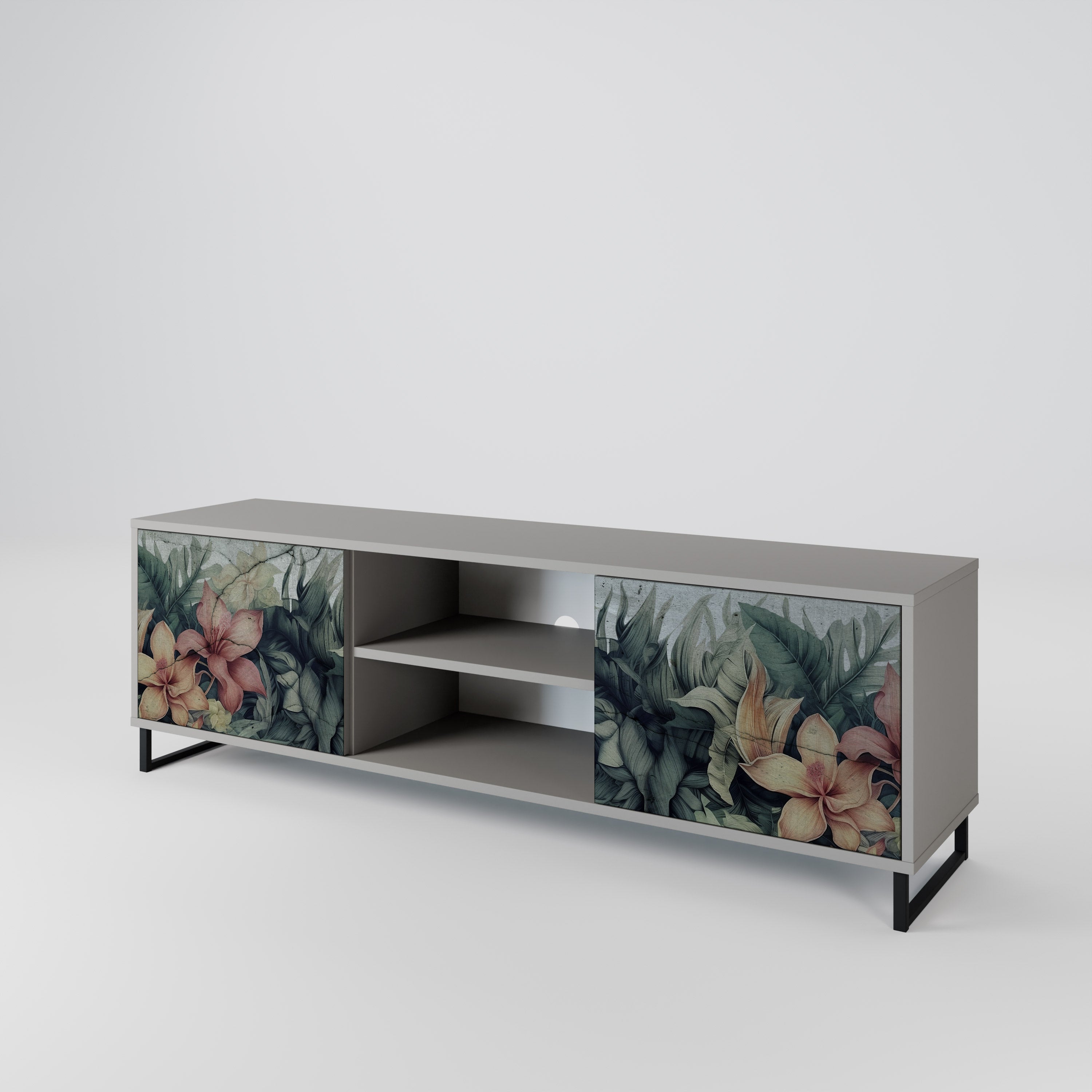HEAVENLY BLOOM Szafka RTV 2-drzwiowa korpus Szary