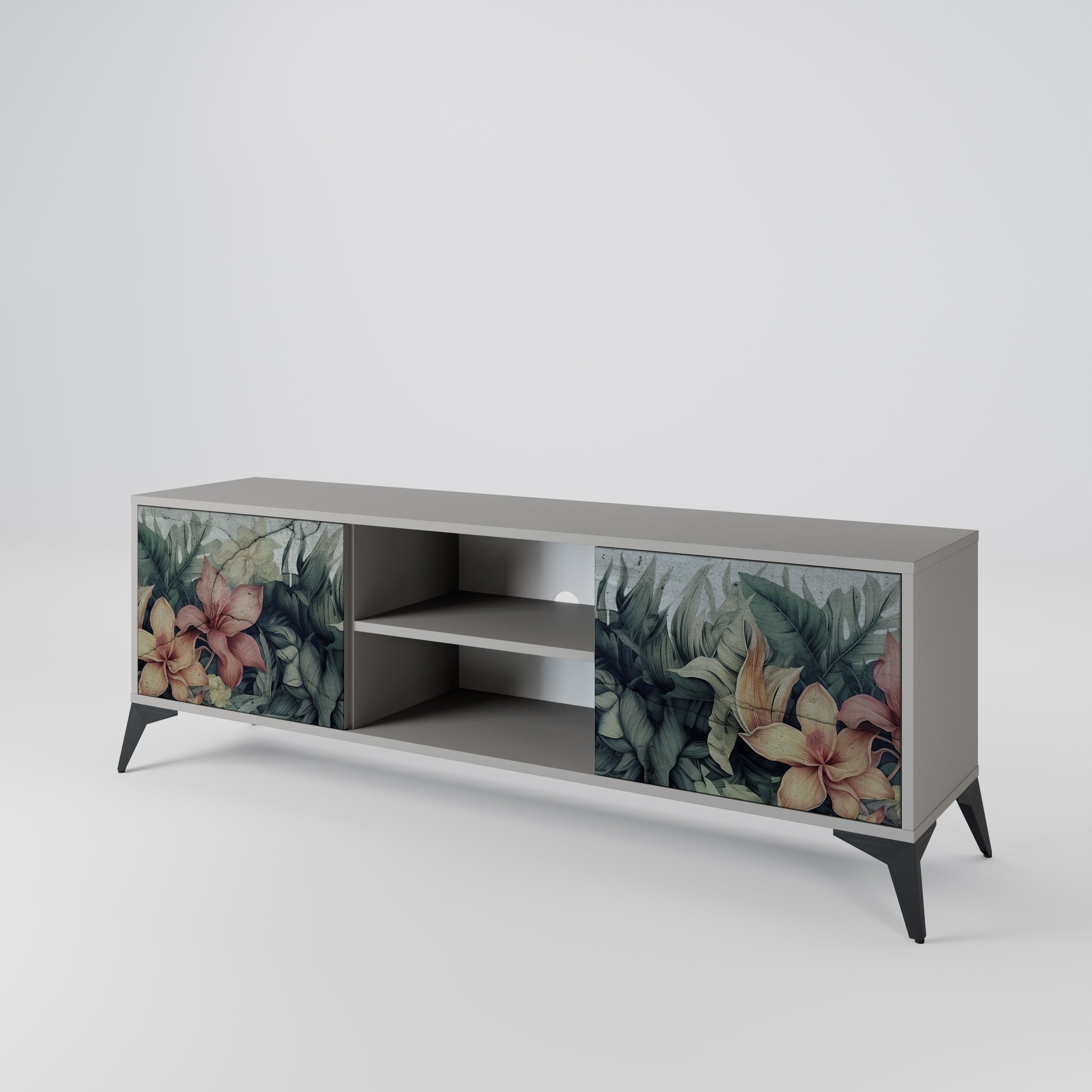 HEAVENLY BLOOM Szafka RTV 2-drzwiowa korpus Szary