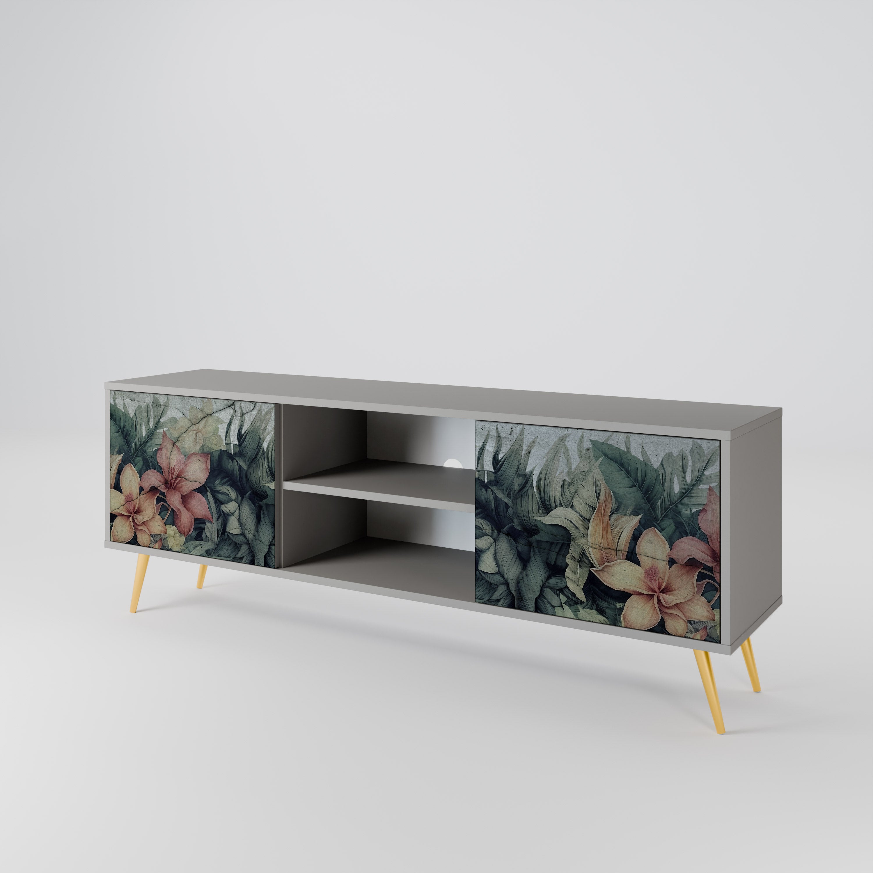 HEAVENLY BLOOM Szafka RTV 2-drzwiowa korpus Szary