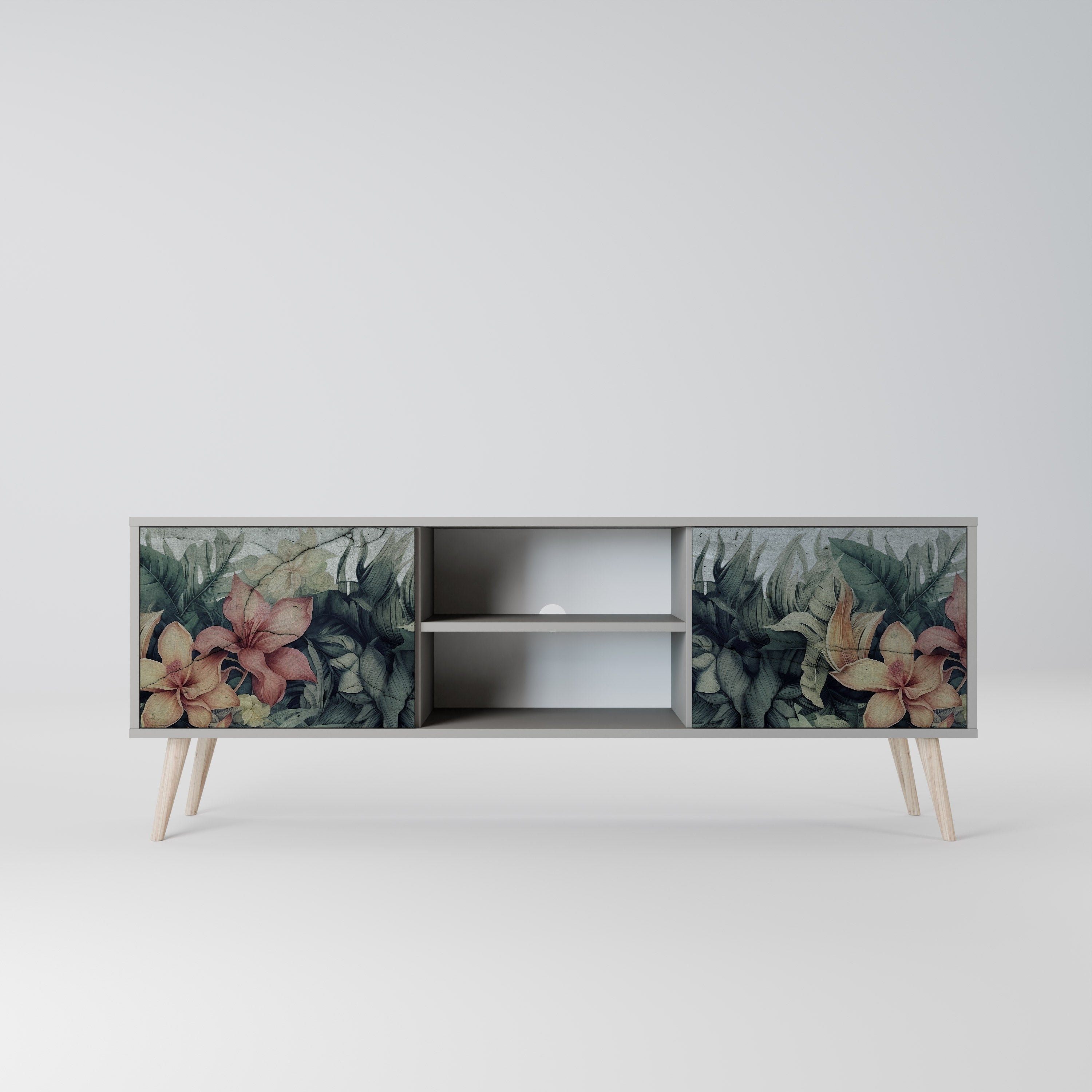 HEAVENLY BLOOM Szafka RTV 2-drzwiowa korpus Szary