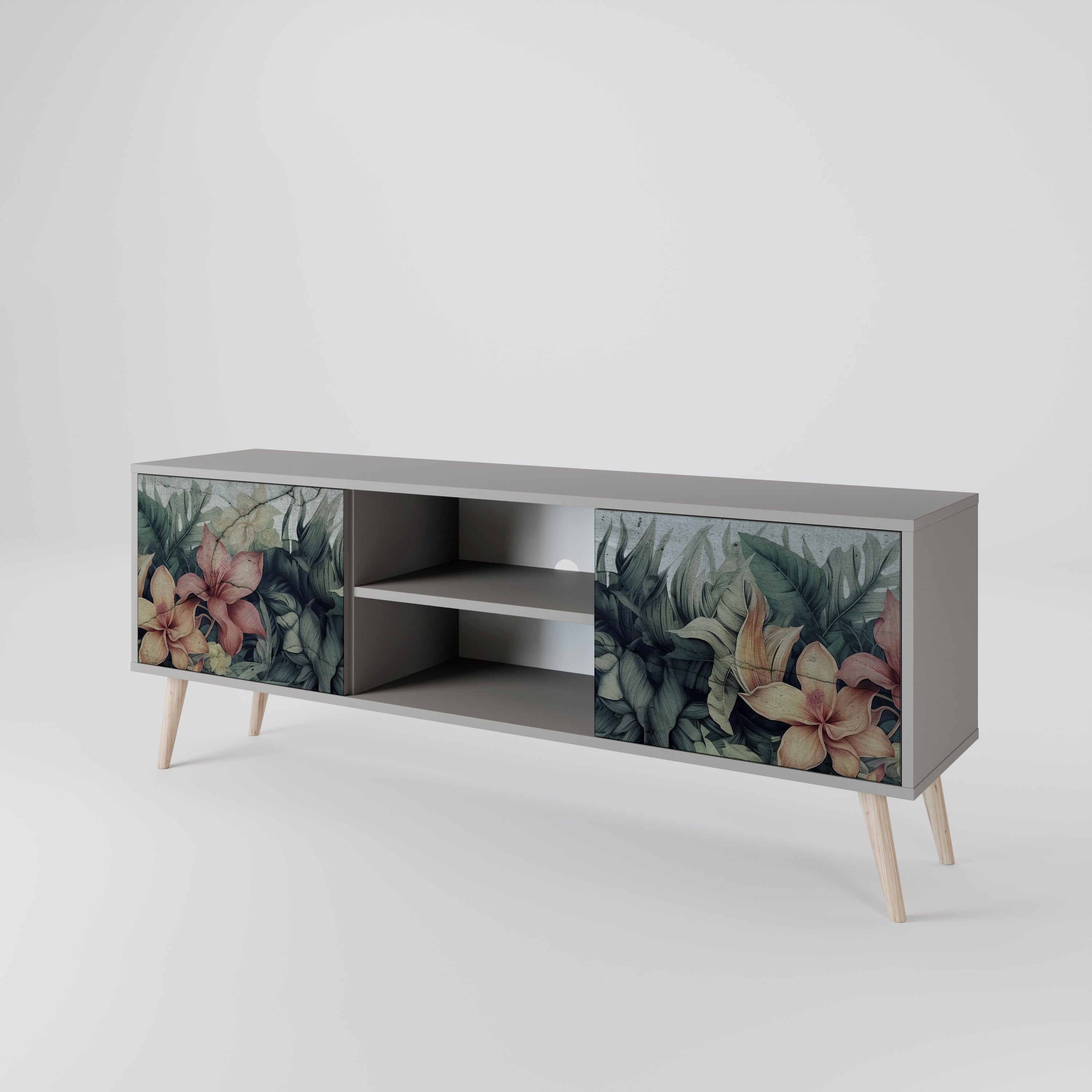 HEAVENLY BLOOM Szafka RTV 2-drzwiowa korpus Szary