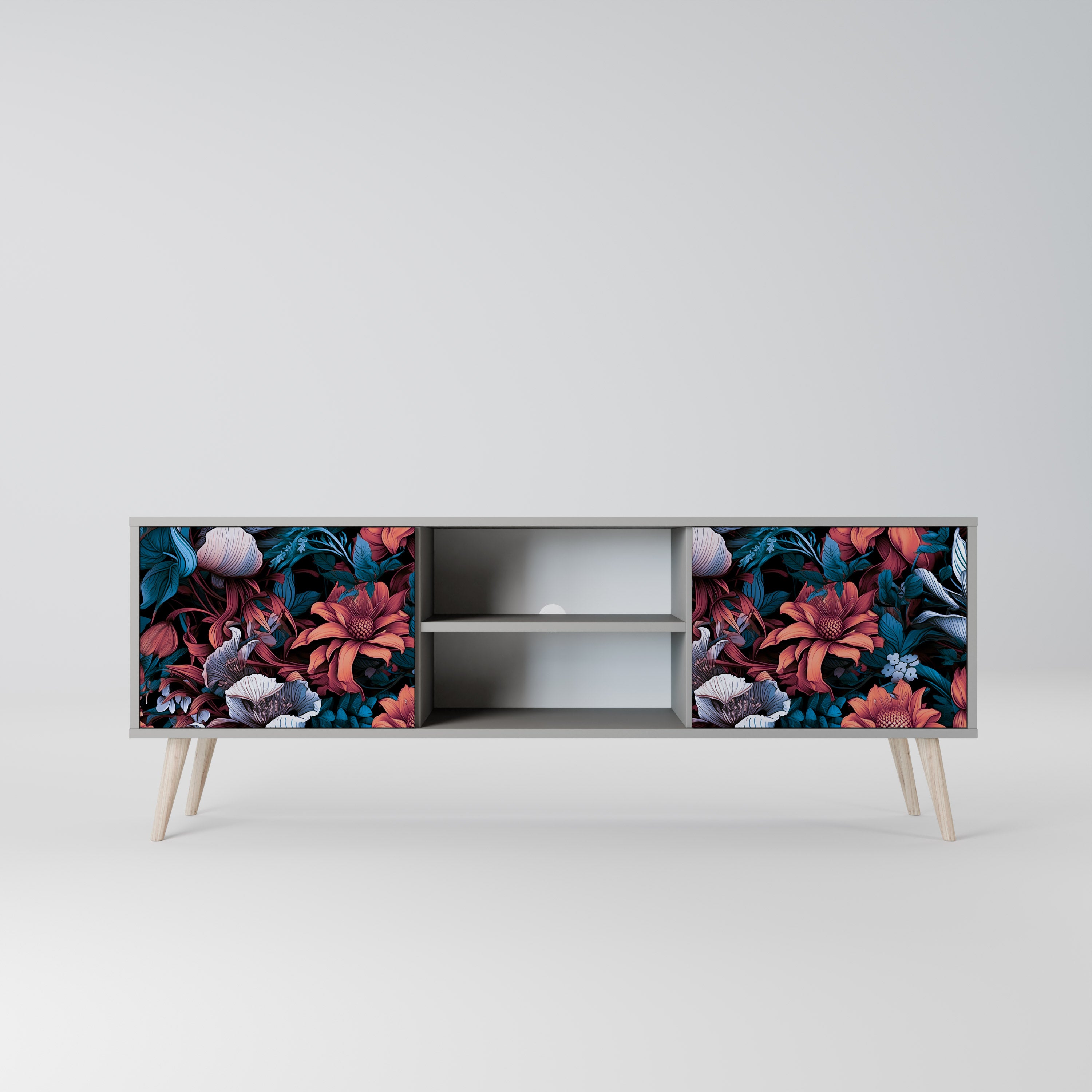 ETHEREAL BLOSSOMS Szafka RTV 2-drzwiowa korpus Szary