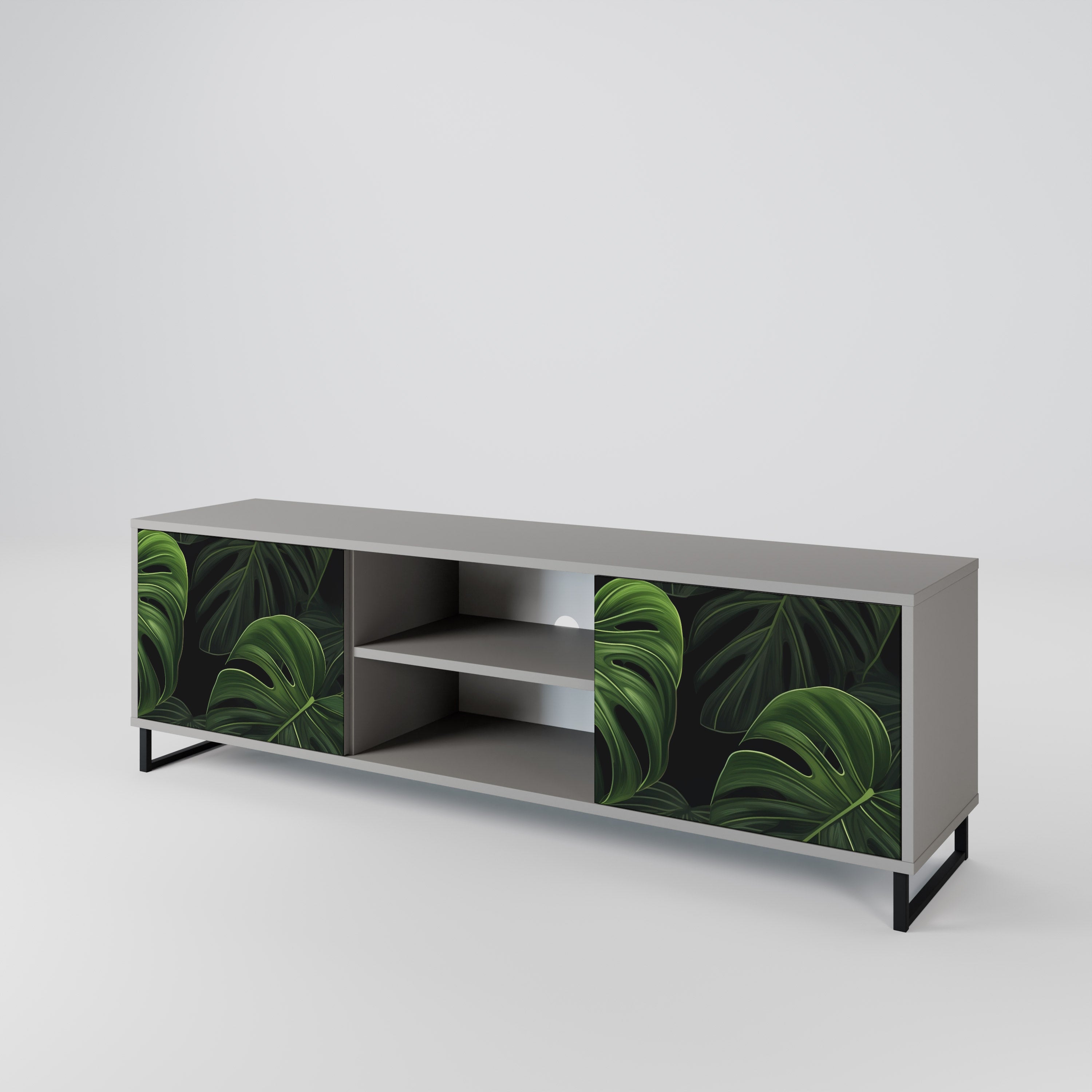 INFINITE MONSTERA Szafka RTV 2-drzwiowa korpus Szary