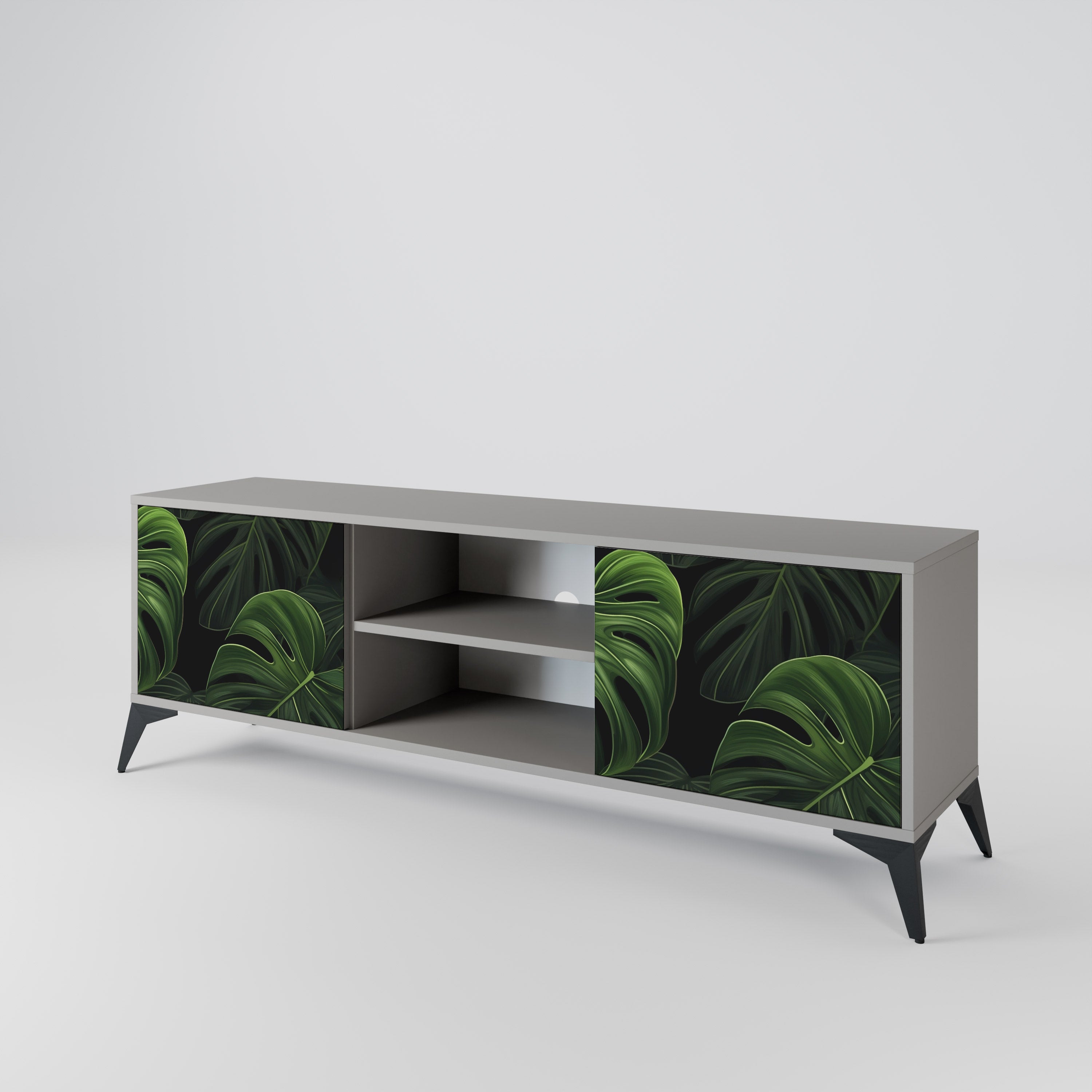 INFINITE MONSTERA Szafka RTV 2-drzwiowa korpus Szary