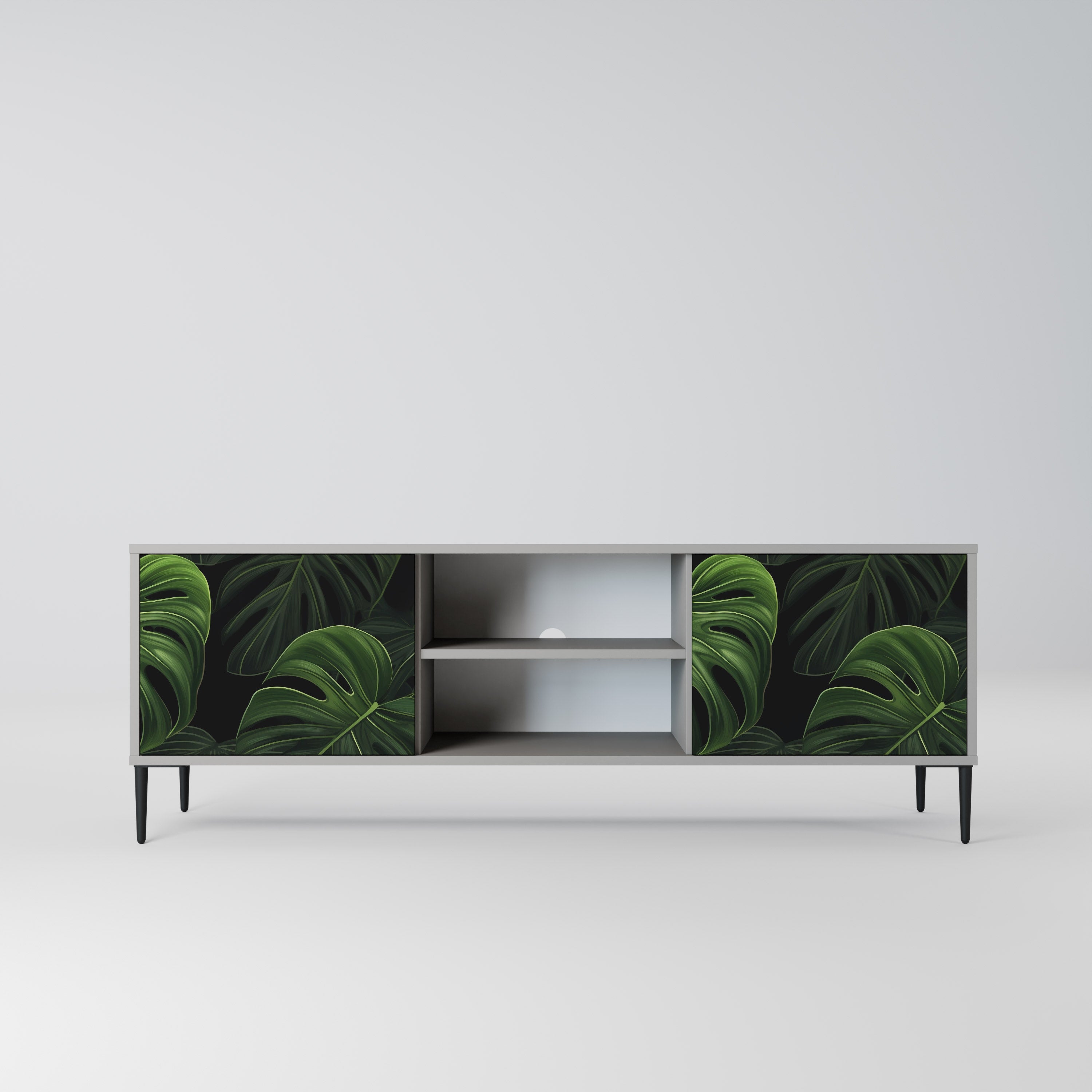 INFINITE MONSTERA Szafka RTV 2-drzwiowa korpus Szary