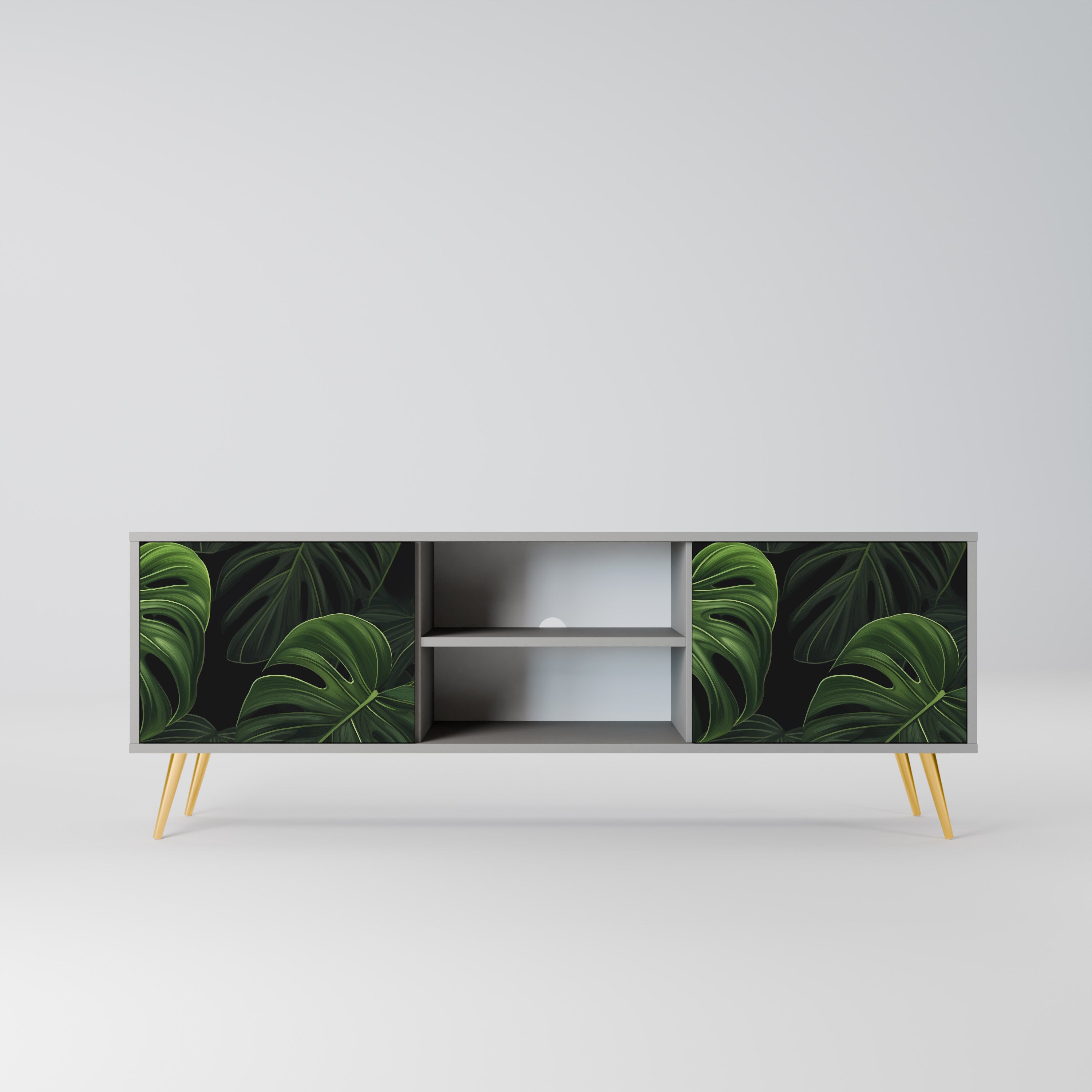 INFINITE MONSTERA Szafka RTV 2-drzwiowa korpus Szary