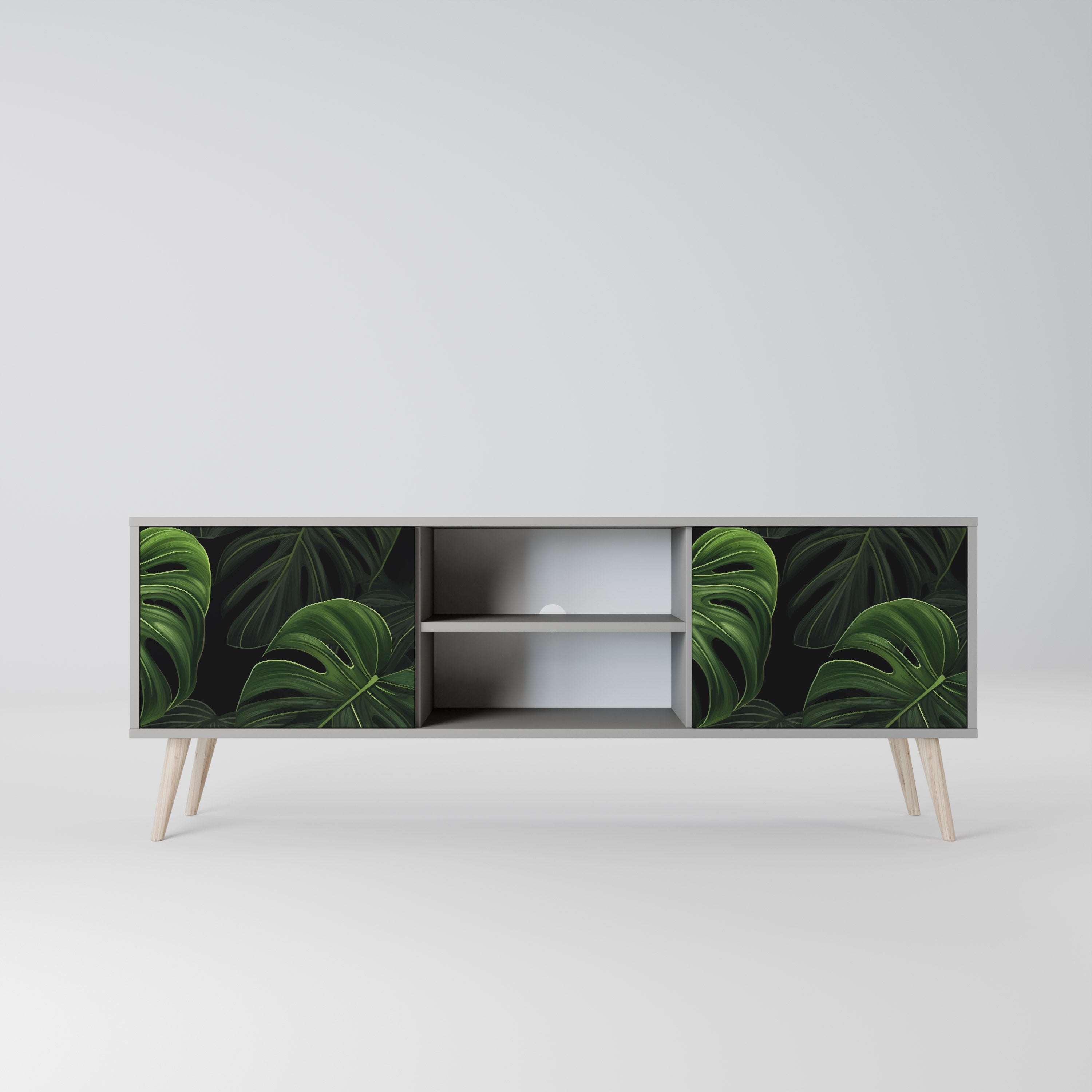 INFINITE MONSTERA Szafka RTV 2-drzwiowa korpus Szary