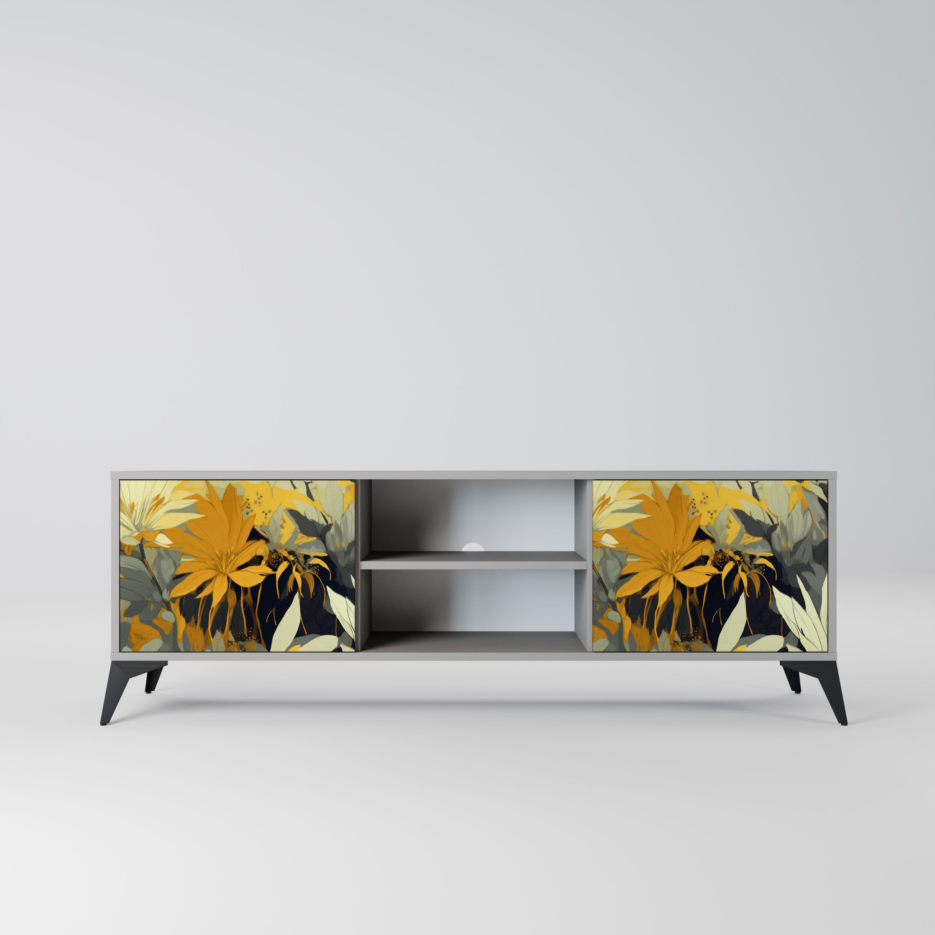 SUNKISSED LILY Szafka RTV 2-drzwiowa korpus Szary