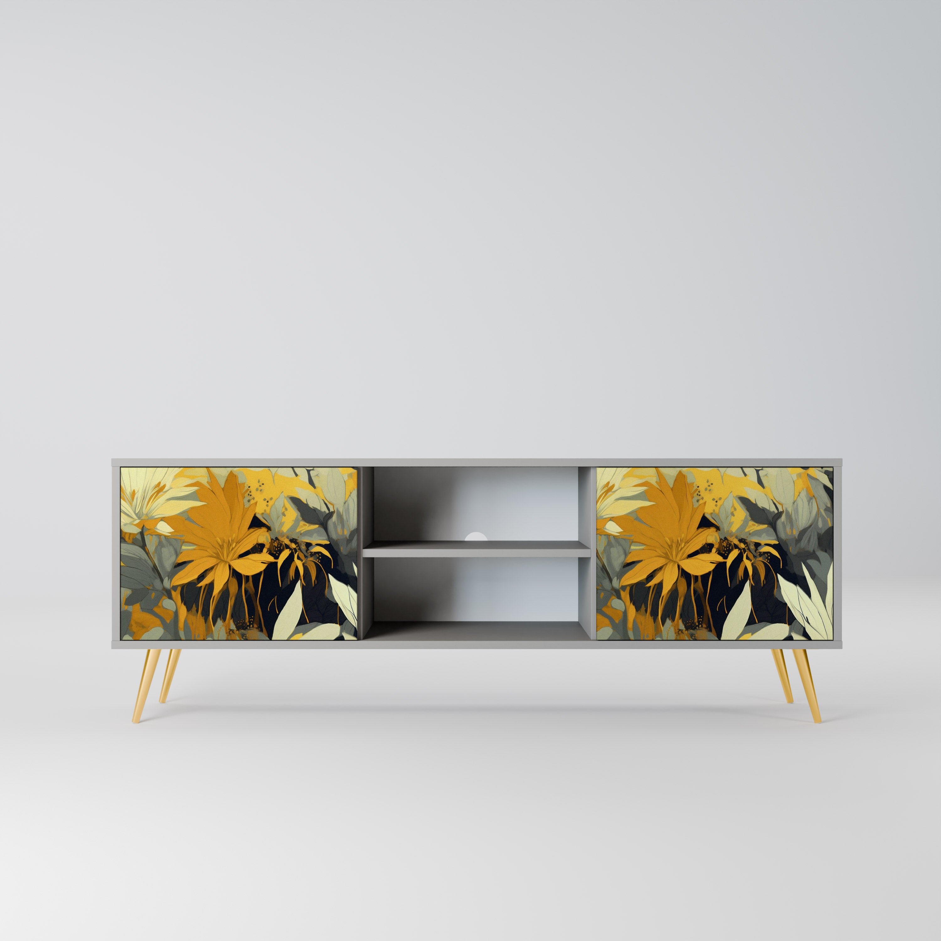 SUNKISSED LILY Szafka RTV 2-drzwiowa korpus Szary