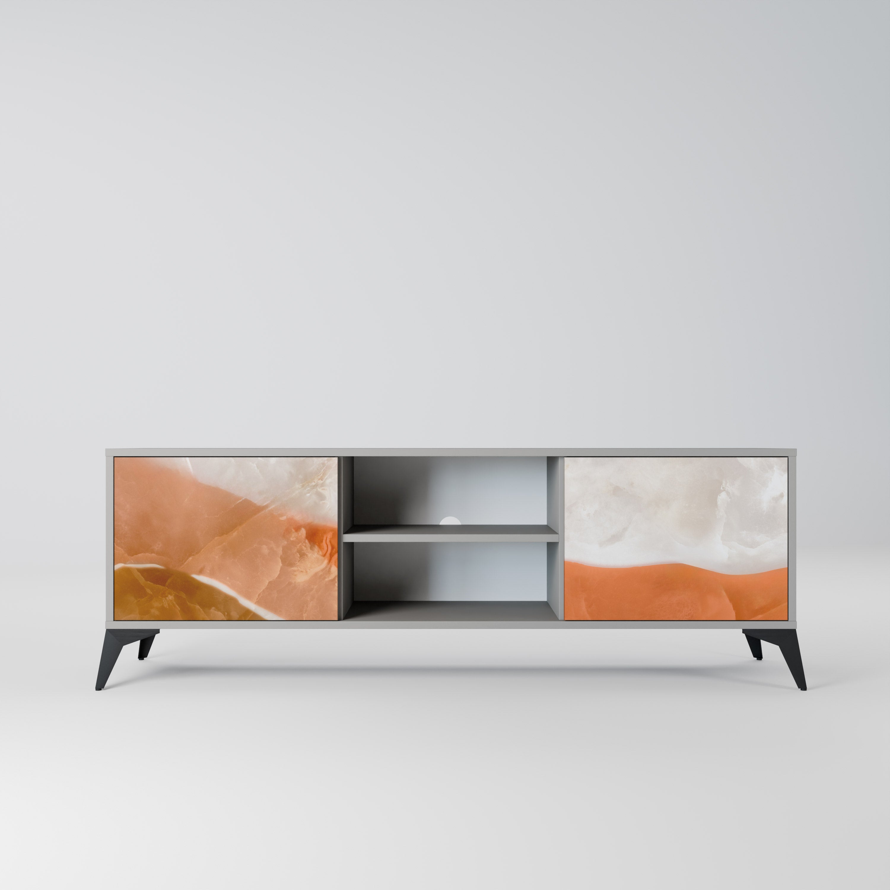SANDHILLS SPLENDOUR Szafka RTV 2-drzwiowa korpus Szary