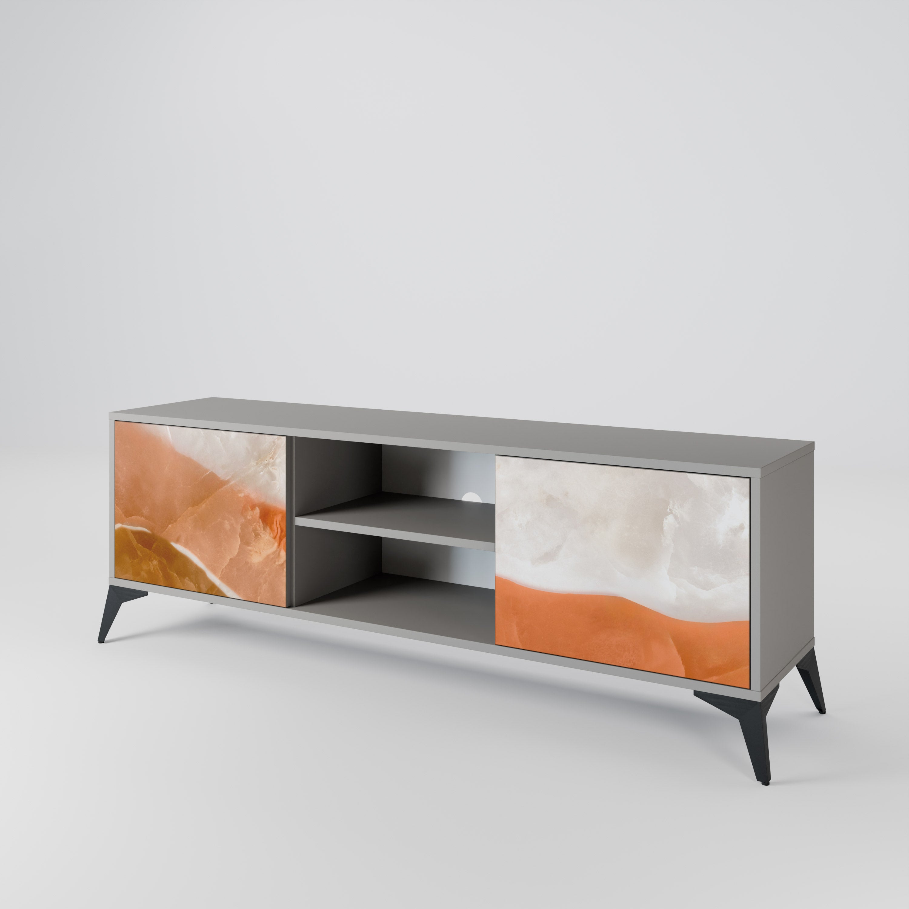 SANDHILLS SPLENDOUR Szafka RTV 2-drzwiowa korpus Szary