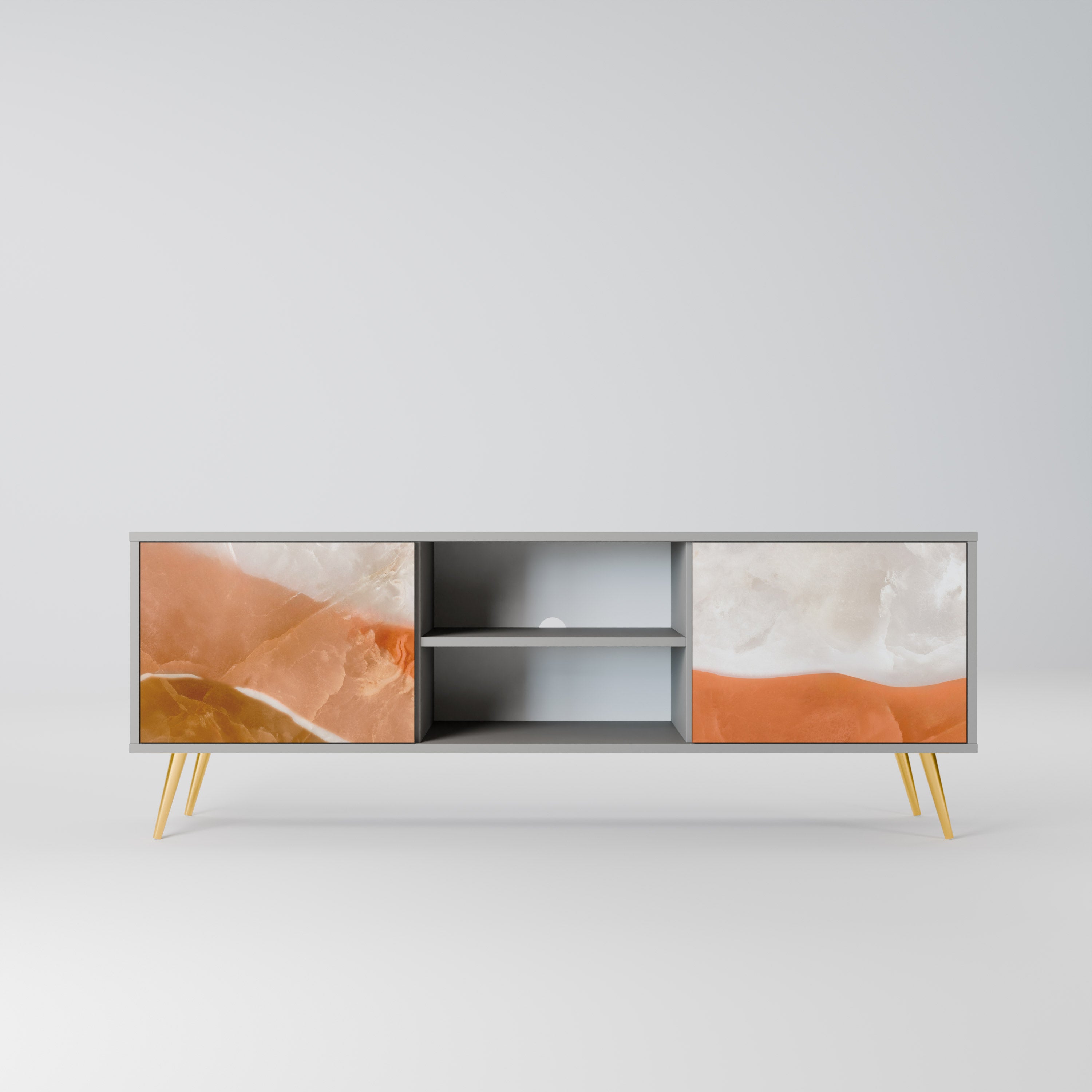 SANDHILLS SPLENDOUR Szafka RTV 2-drzwiowa korpus Szary
