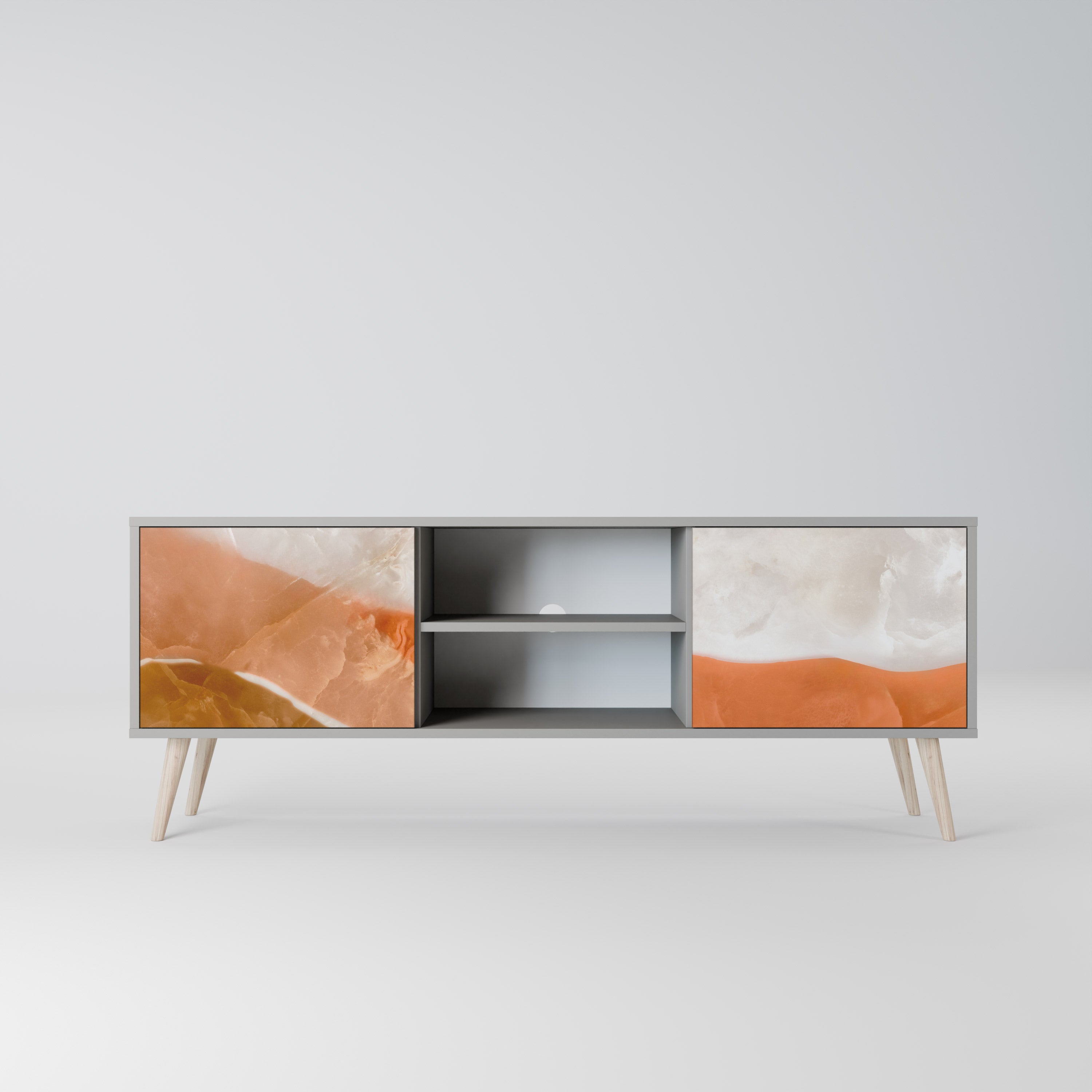 SANDHILLS SPLENDOUR Szafka RTV 2-drzwiowa korpus Szary