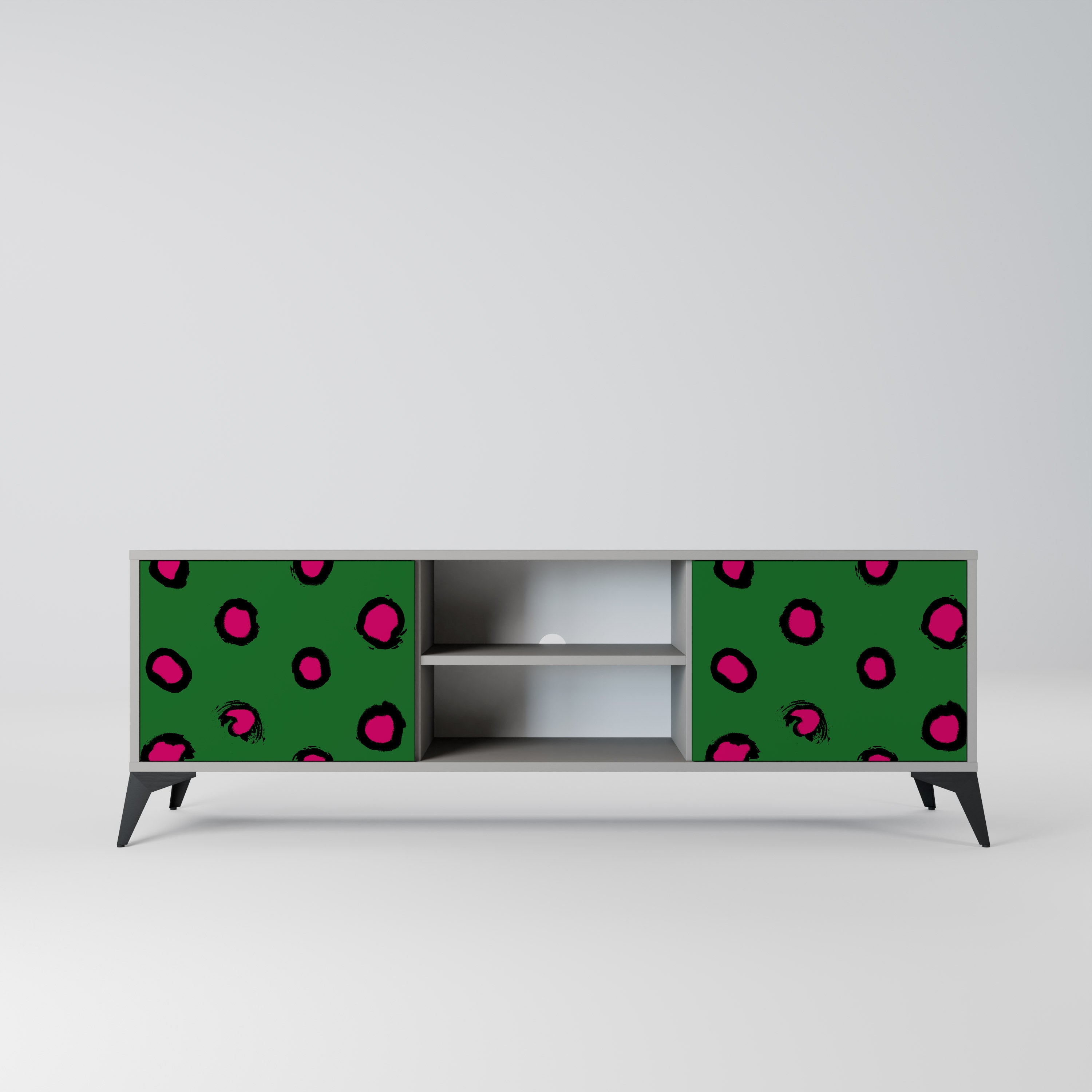 FUNKY SPOTS Szafka RTV 2-drzwiowa korpus Szary