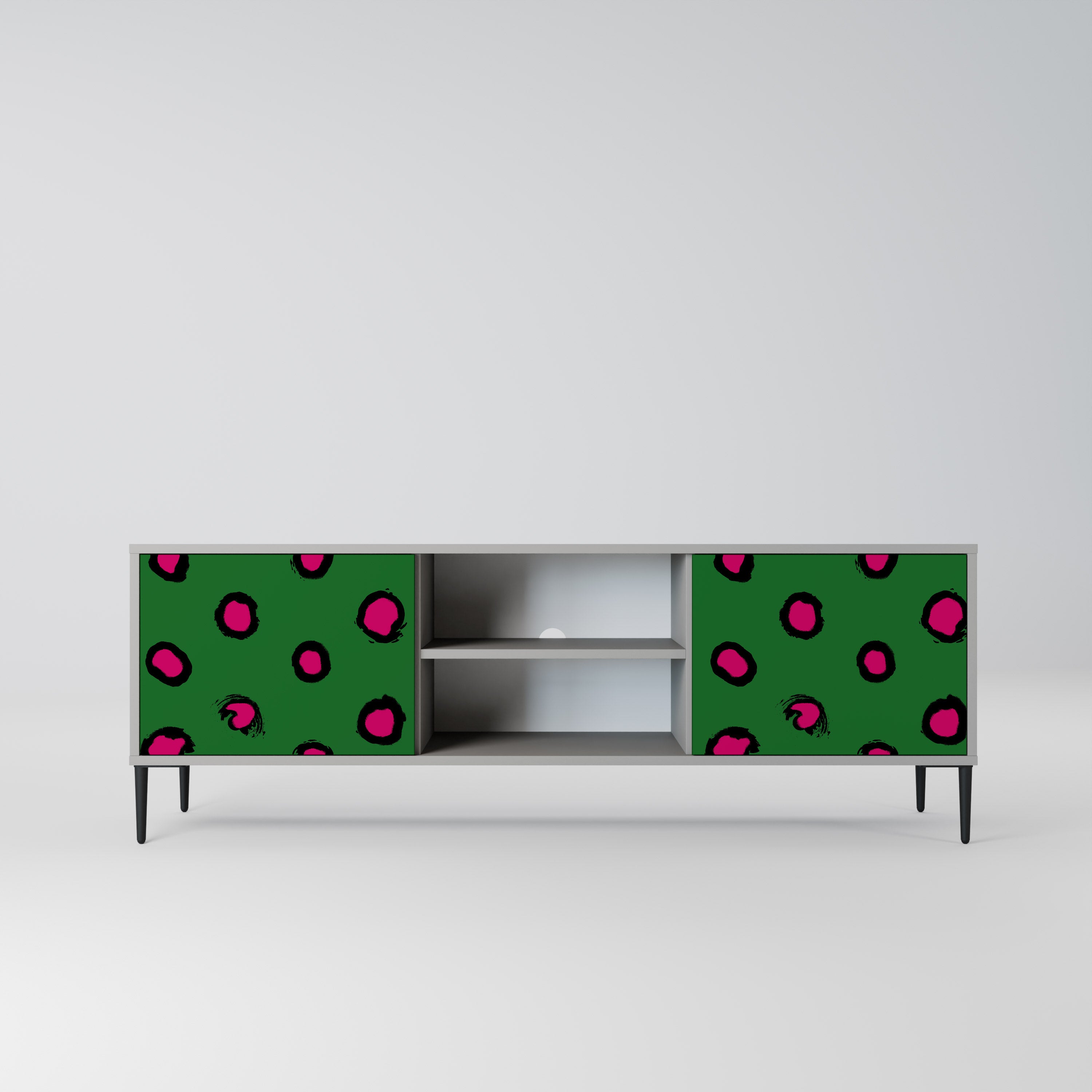 FUNKY SPOTS Szafka RTV 2-drzwiowa korpus Szary