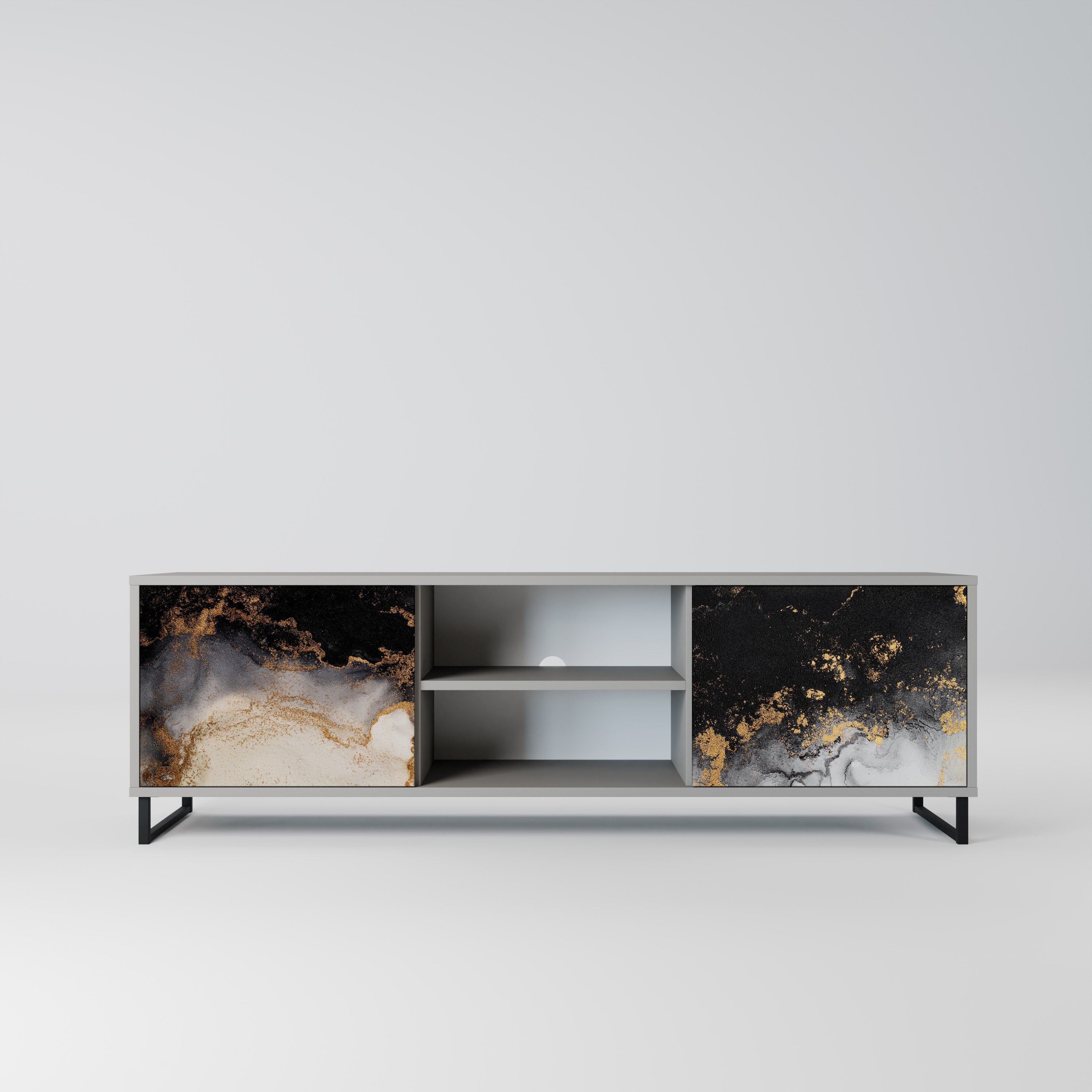 MARBLE OF TOMMORROW Szafka RTV 2-drzwiowa korpus Szary