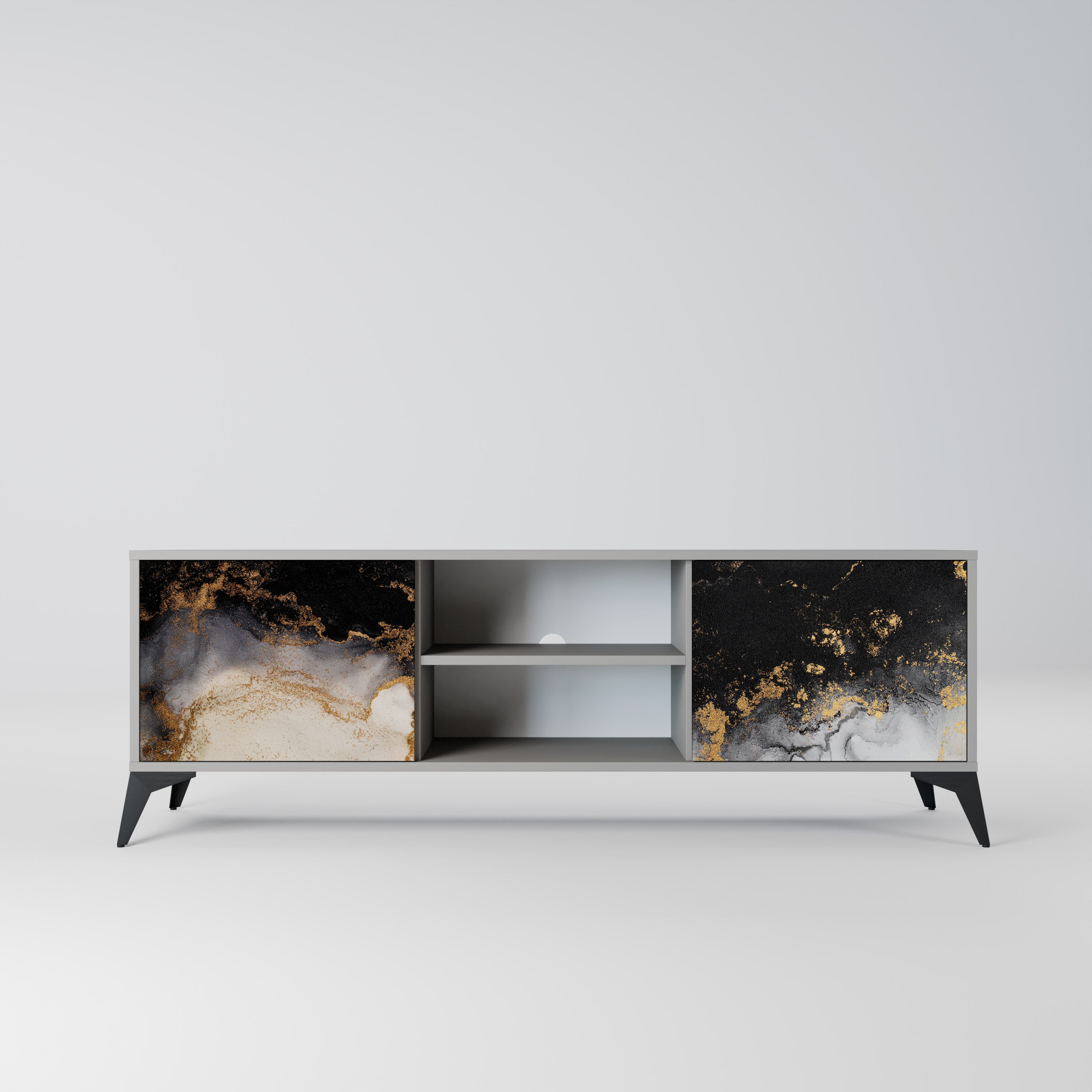 MARBLE OF TOMMORROW Szafka RTV 2-drzwiowa korpus Szary
