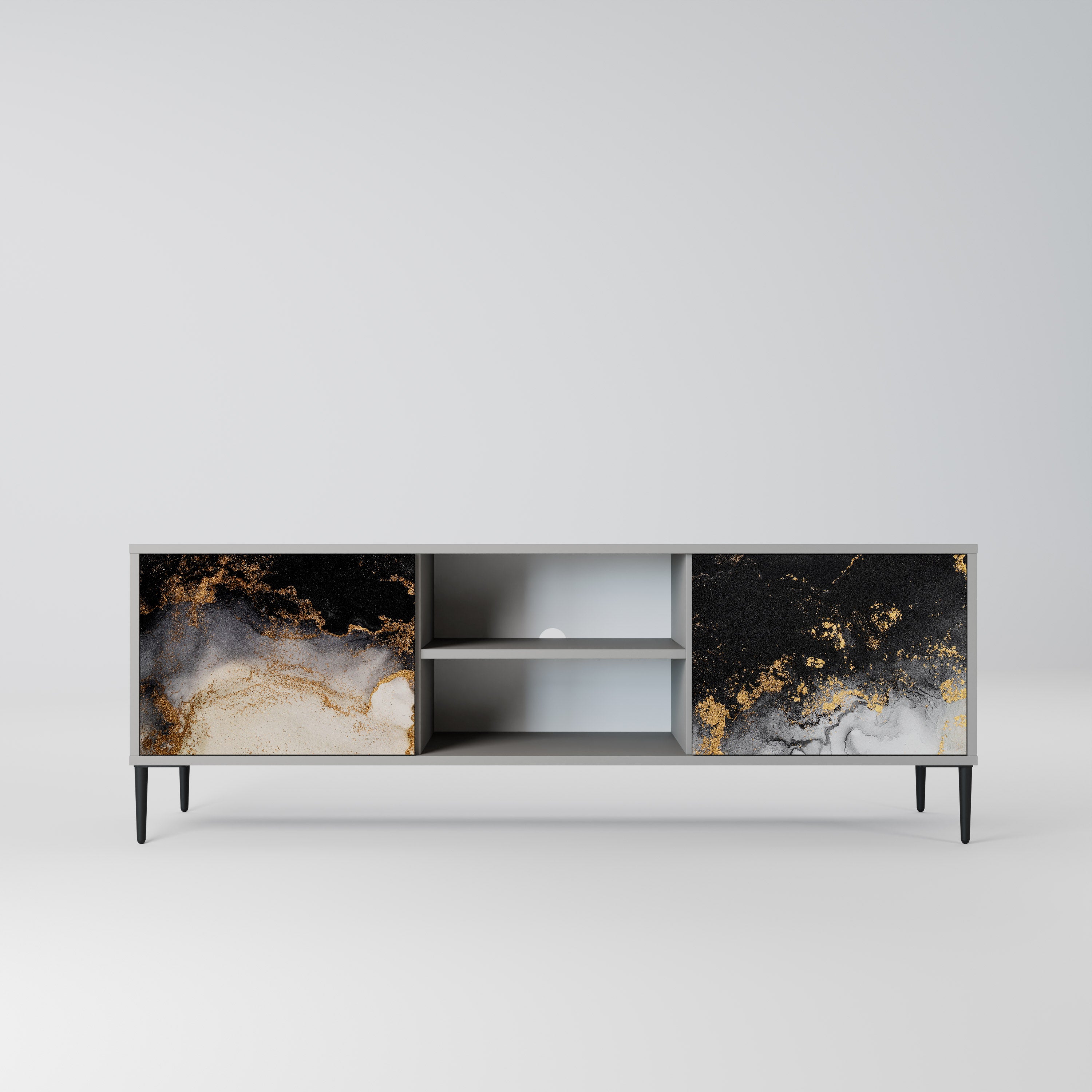 MARBLE OF TOMMORROW Szafka RTV 2-drzwiowa korpus Szary