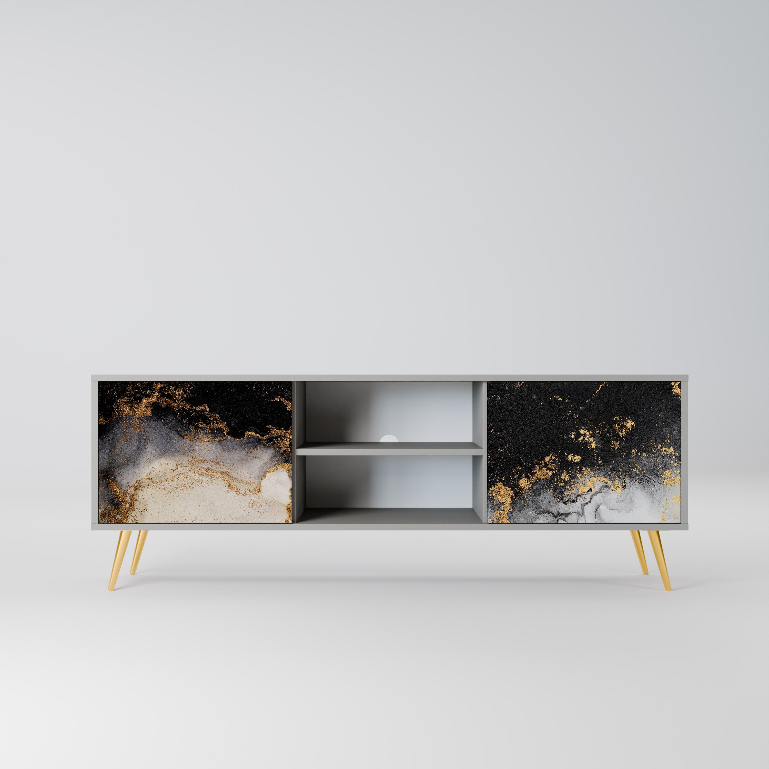 MARBLE OF TOMMORROW Szafka RTV 2-drzwiowa korpus Szary