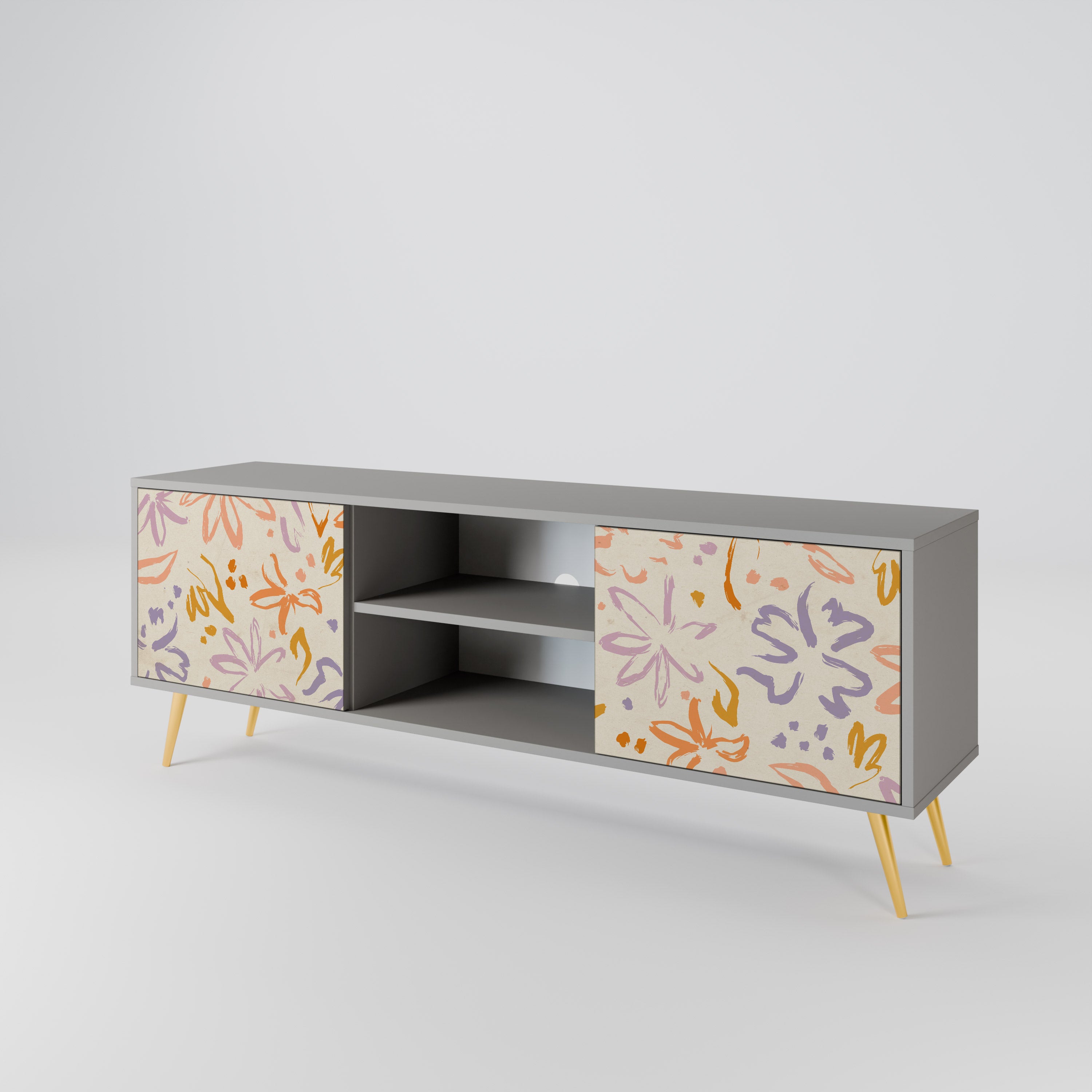 SPRING WHIMSY Szafka RTV 2-drzwiowa korpus Szary