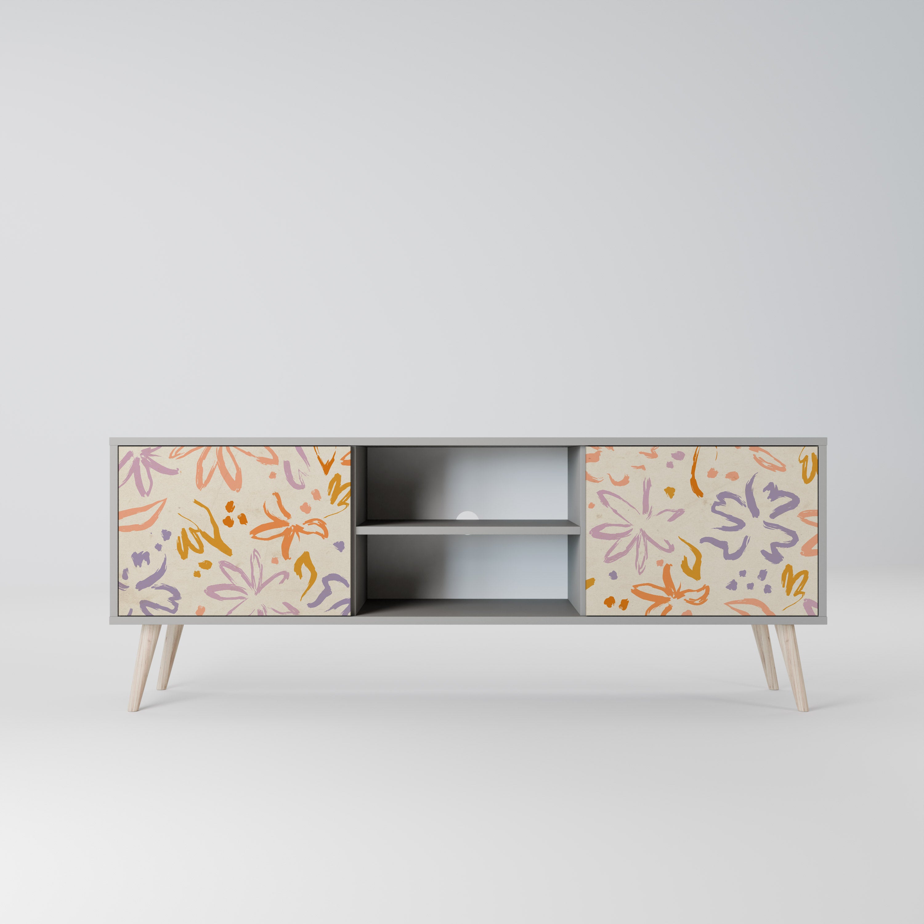 SPRING WHIMSY Szafka RTV 2-drzwiowa korpus Szary