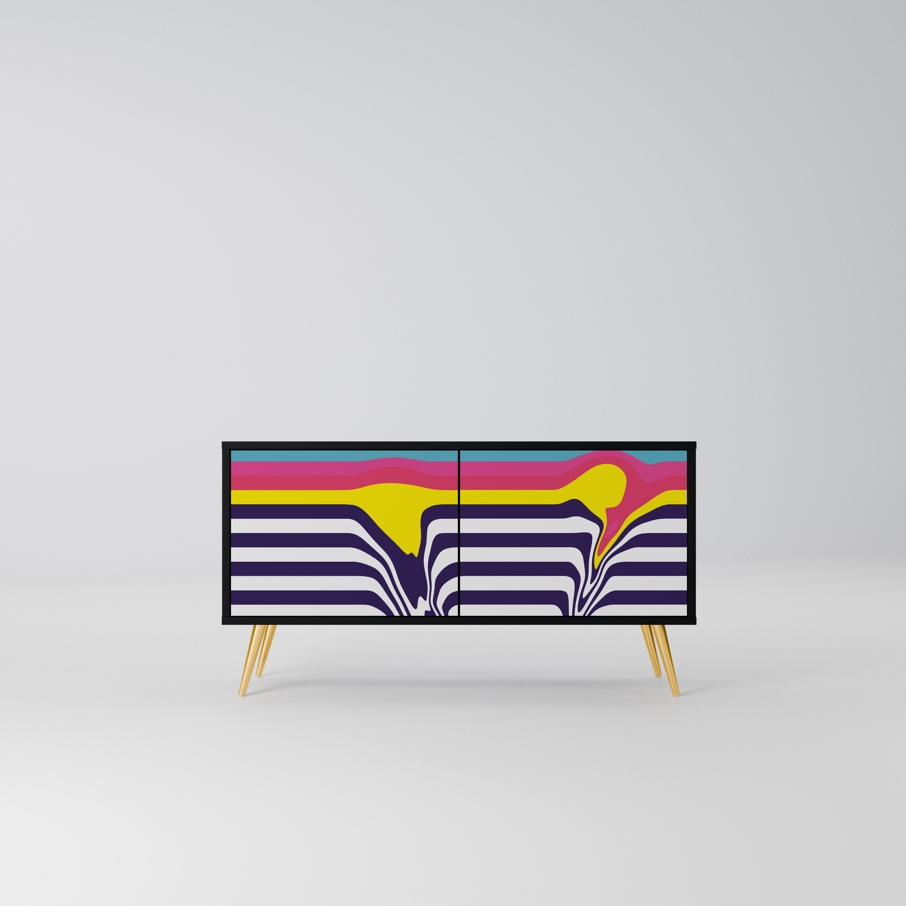 COLORFUL DIVERSION Kompaktowa szafka RTV 2-drzwiowa