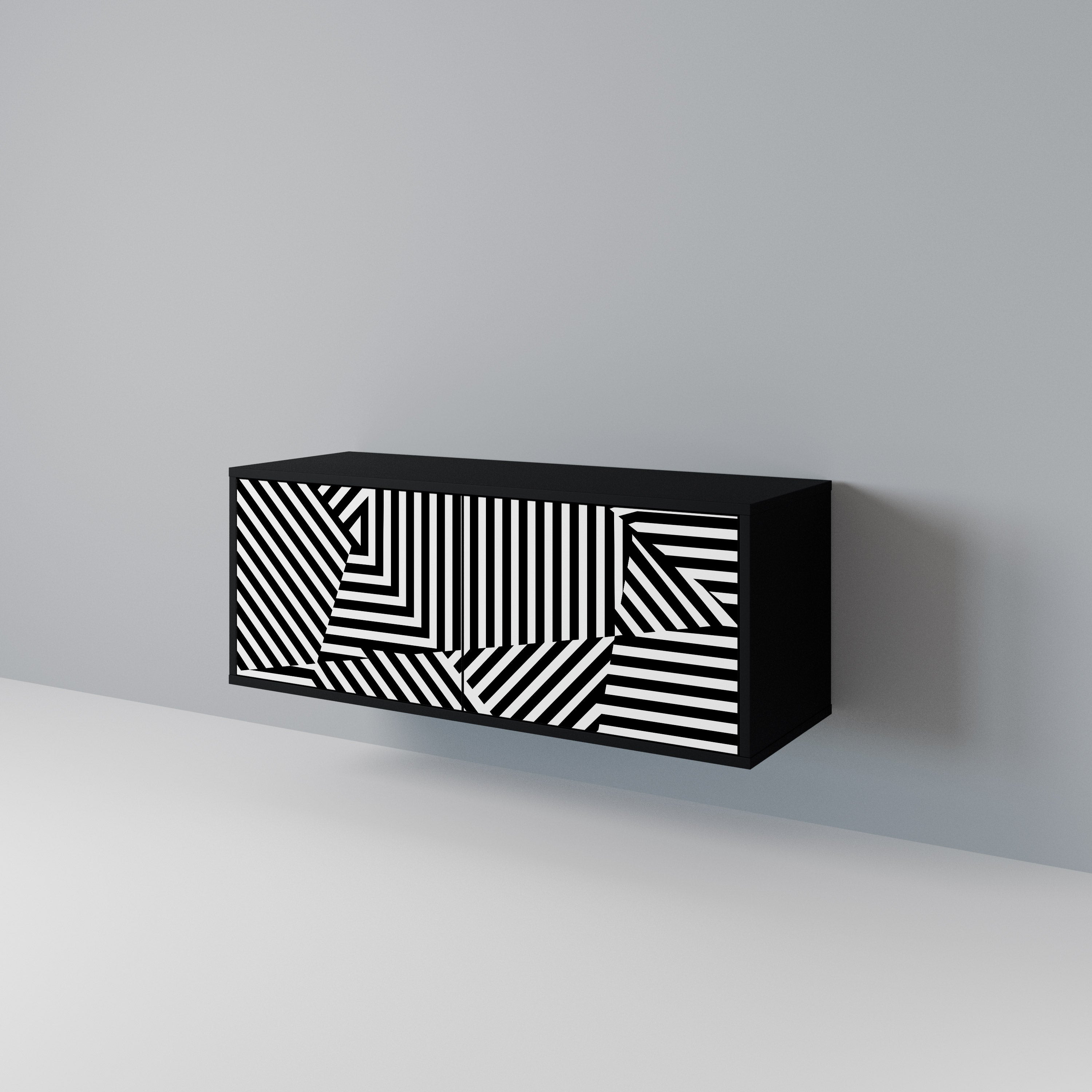 ILLUSIONARY LATTICE Kompaktowa szafka RTV 2-drzwiowa