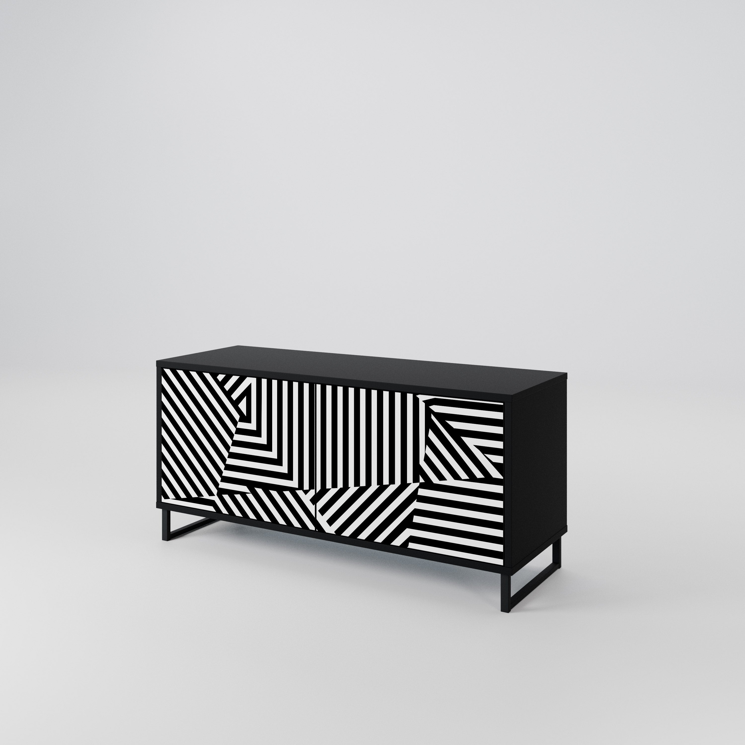 ILLUSIONARY LATTICE Kompaktowa szafka RTV 2-drzwiowa