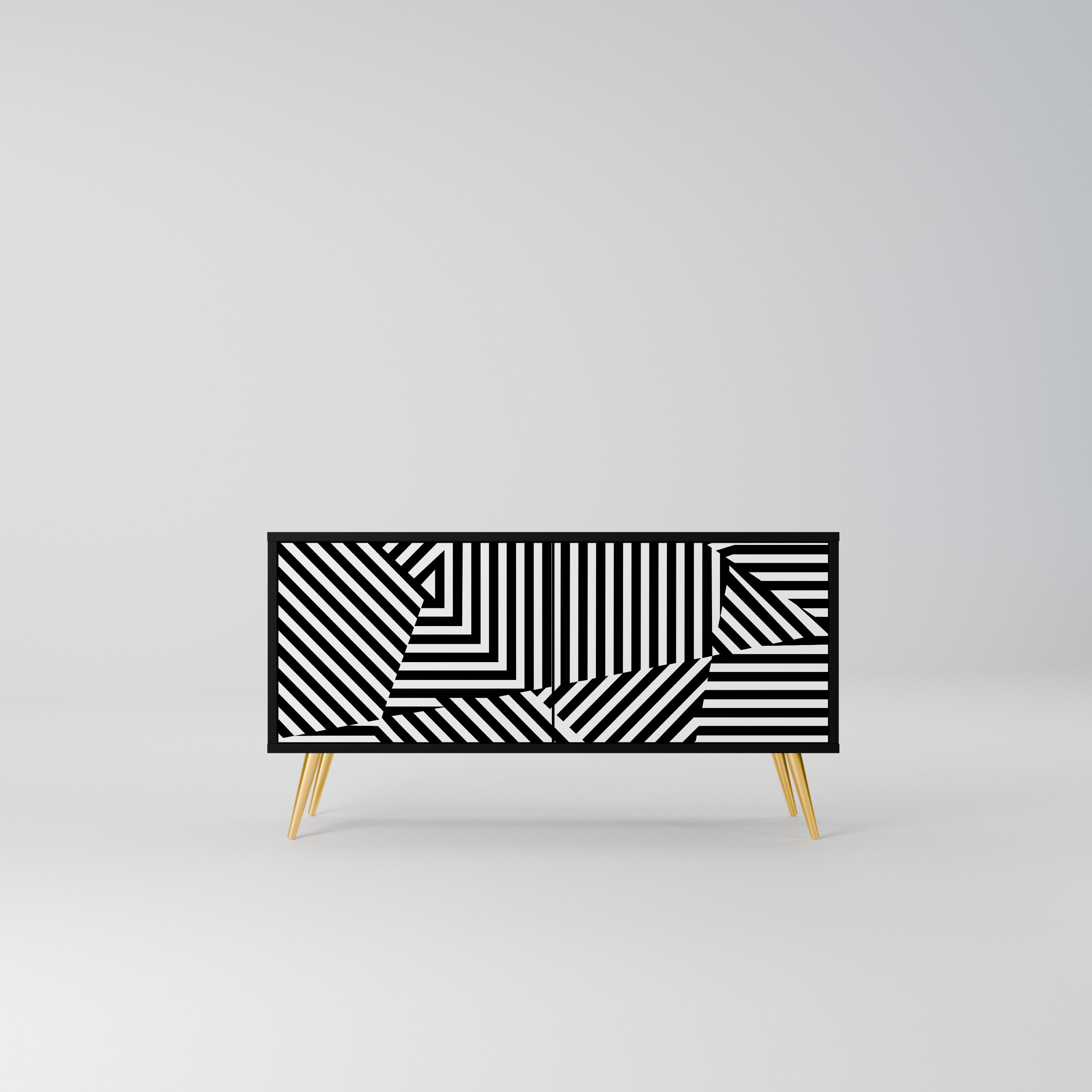 ILLUSIONARY LATTICE Kompaktowa szafka RTV 2-drzwiowa